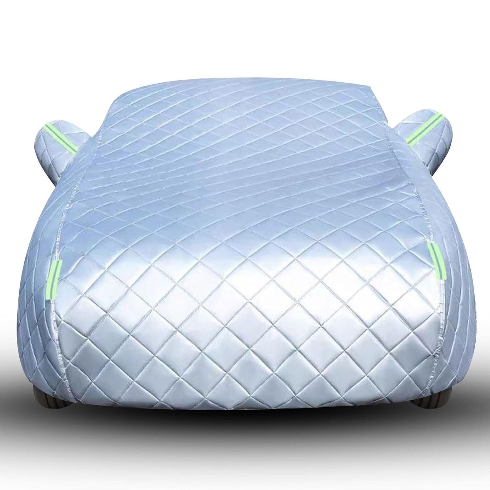 Telo Copriauto Antigrandine Imbottito Per Citroen ë-C3 2024-2025 - Impermeabile, Con Cerniera E Cinture Antivento