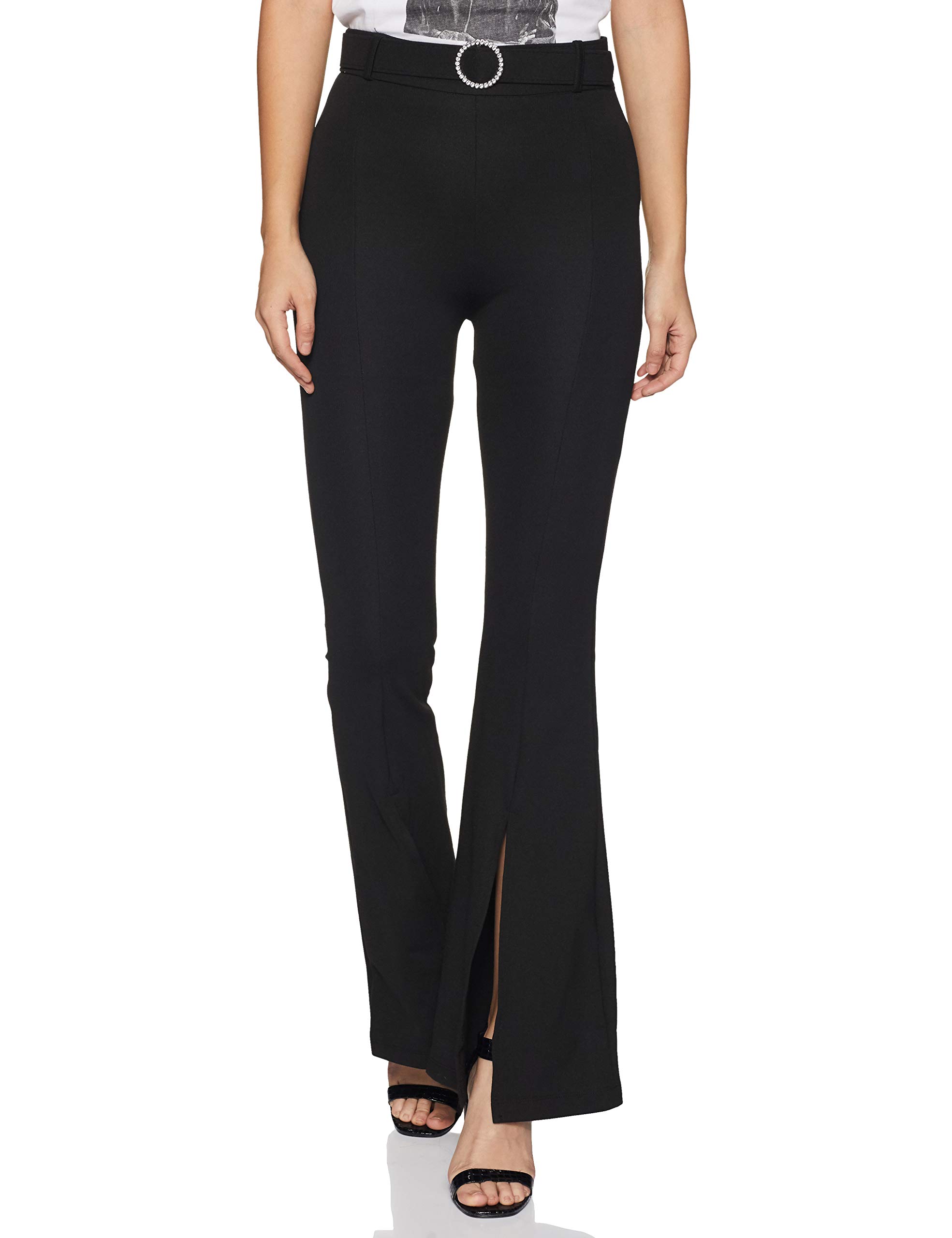 Trendyol Woman High Waist Wide Leg Regular fit Trousers Schwarz