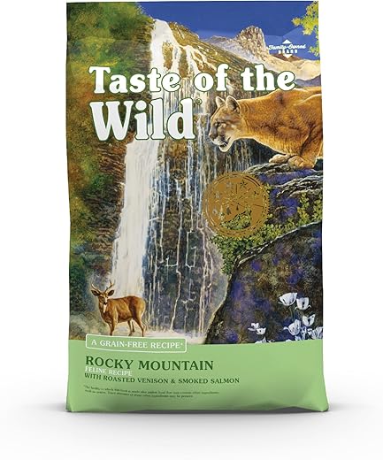 5 Stars Cat Food Reviews on Amazon cat foods Taste of the Wild Rocky Mountain with Roasted Venison & Smoked Salmon Cat Food 14lbs