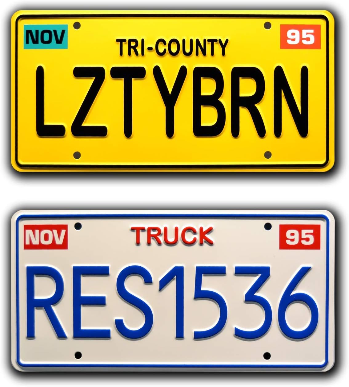 Celebrity Machines Toy Story | LZTYBRN + RES1536 | Metal Stamped License Plates