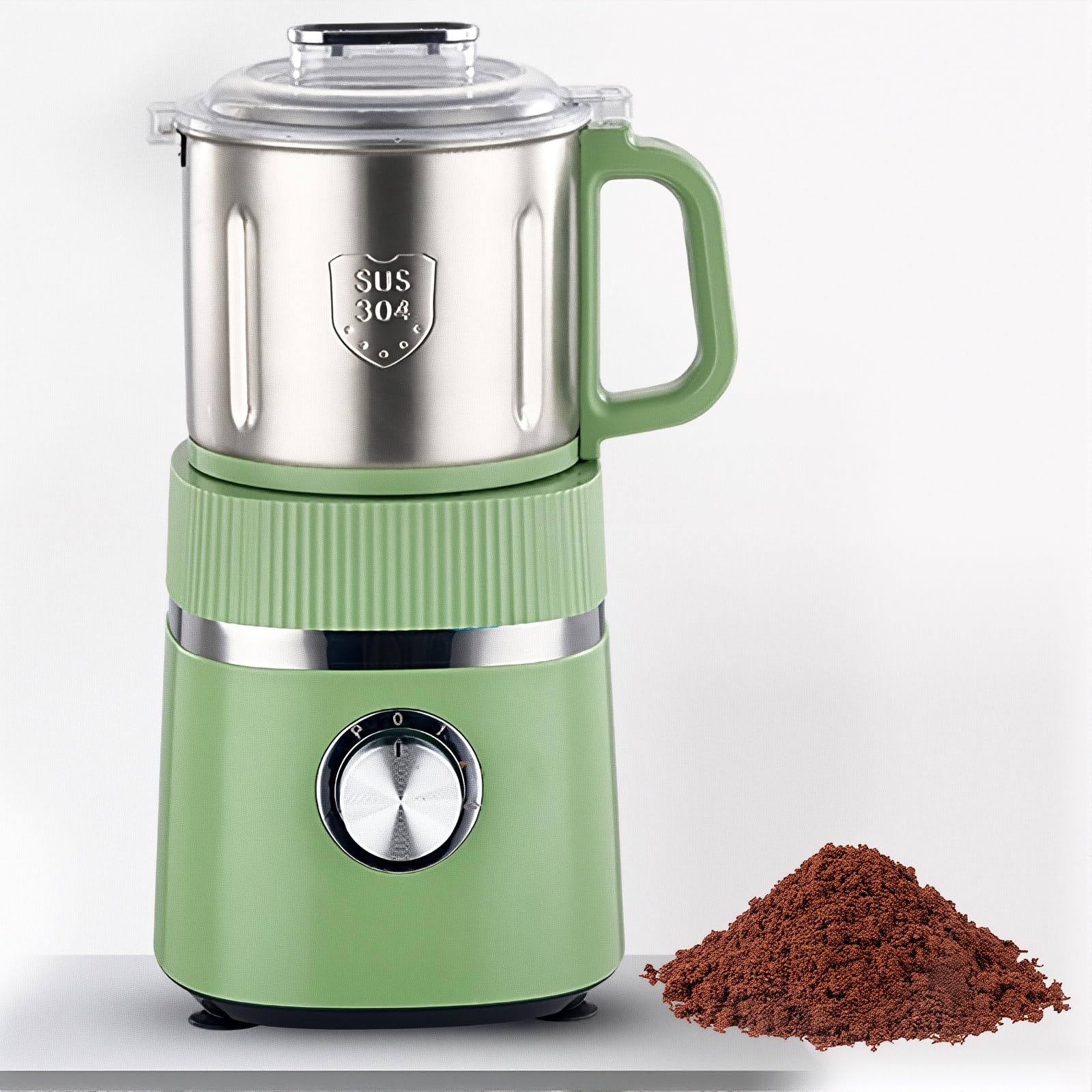 MRKU Electric Coffee Grinder,500W with Adjustable Settings,26000 RPM,Large Capacity for Dry/Wet Grinding