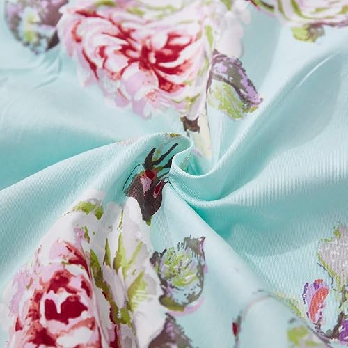 Miniatura 9 de Brandream Juego de ropa de cama de cuna francesa para niñas, juego de guardería floral de 3 piezas, edredón de bebé con volantes, sábana de cuna,