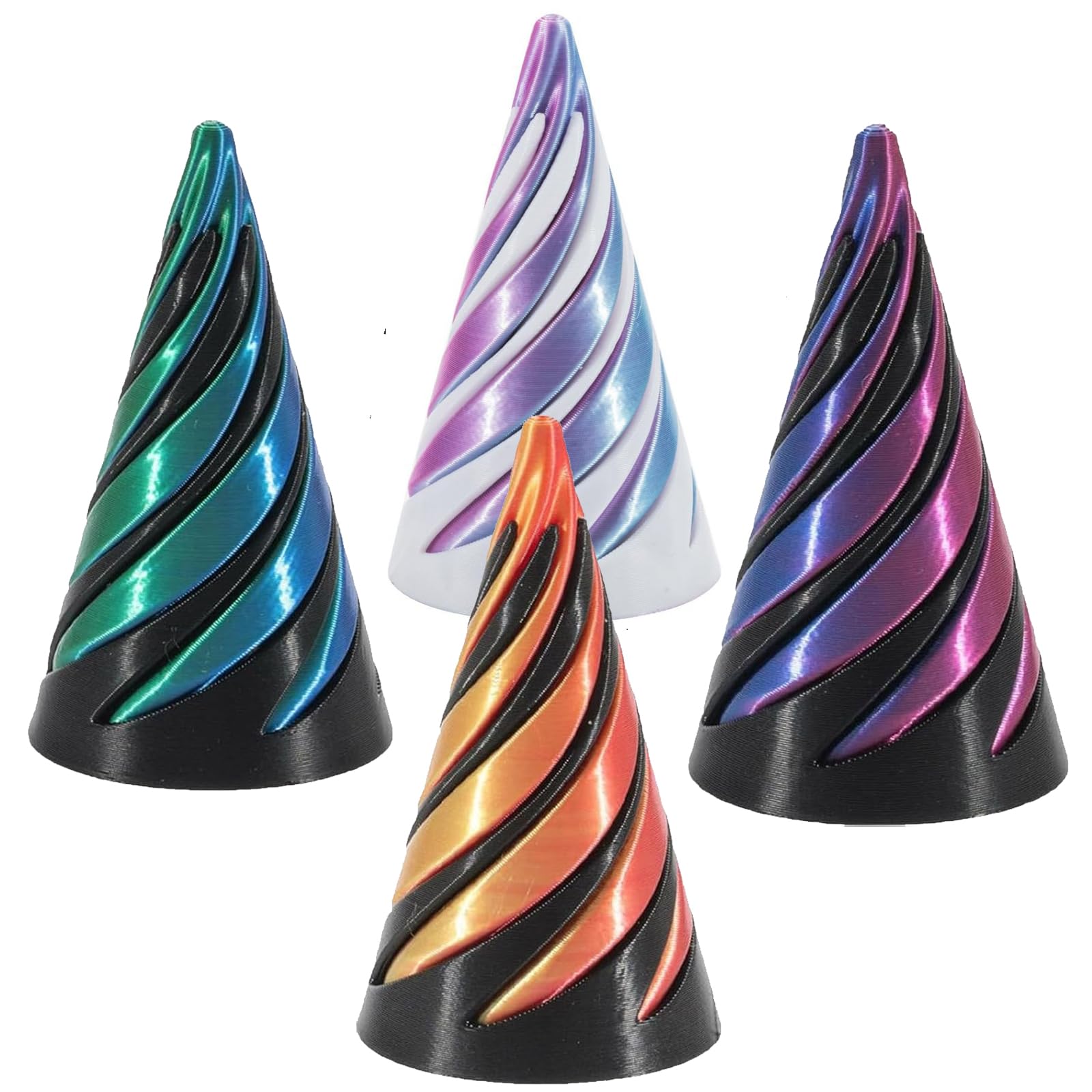 4 Pcs 6.4 cm Impossible Cone Fidget Toy
