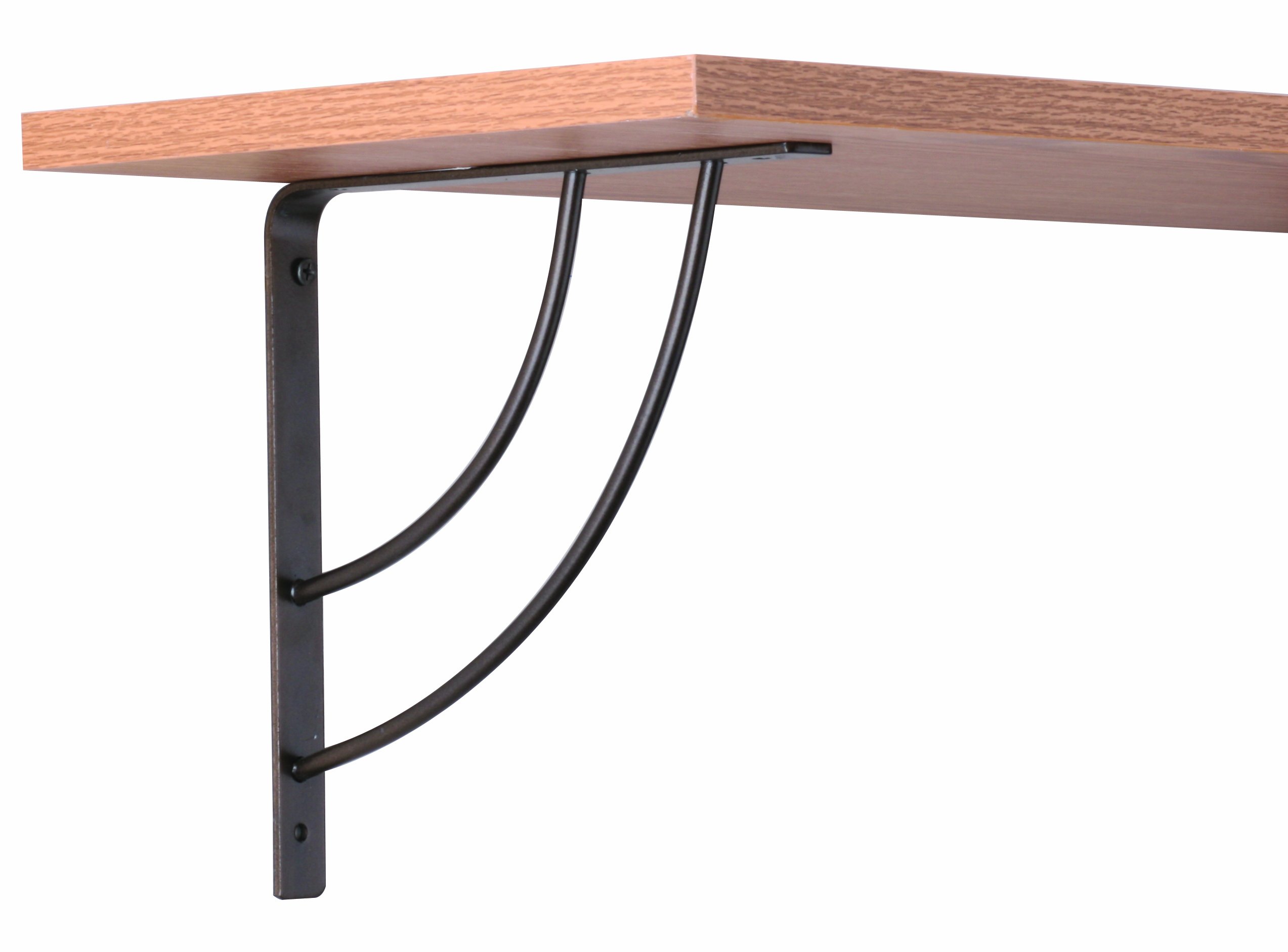 John Sterling Milano Style Decorative Shelf Bracket, 8-inch, Bronze, RP-0087-8BRZ