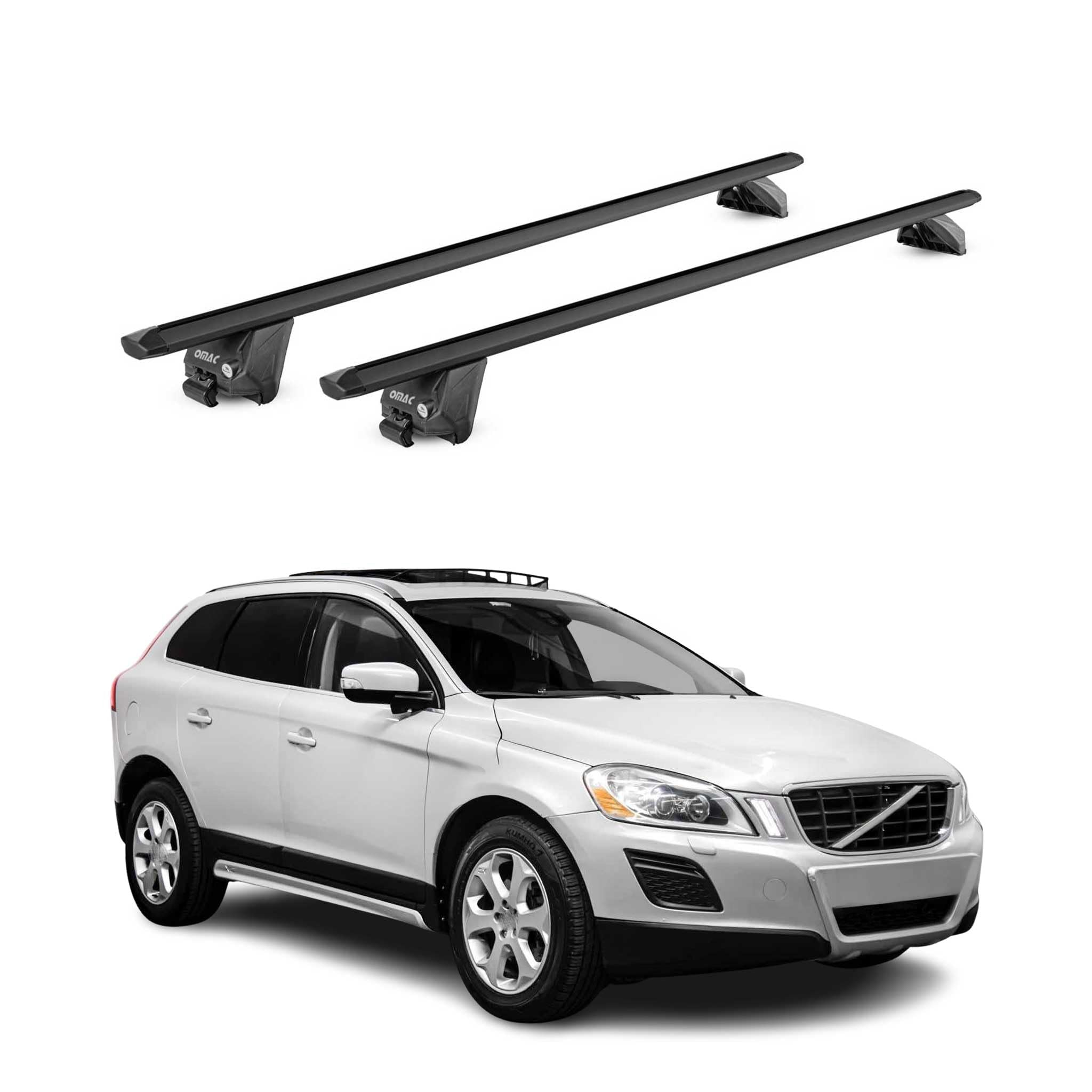 OMAC Dachträger für Volvo XC60 2009-2017 Aluminium Schwarz