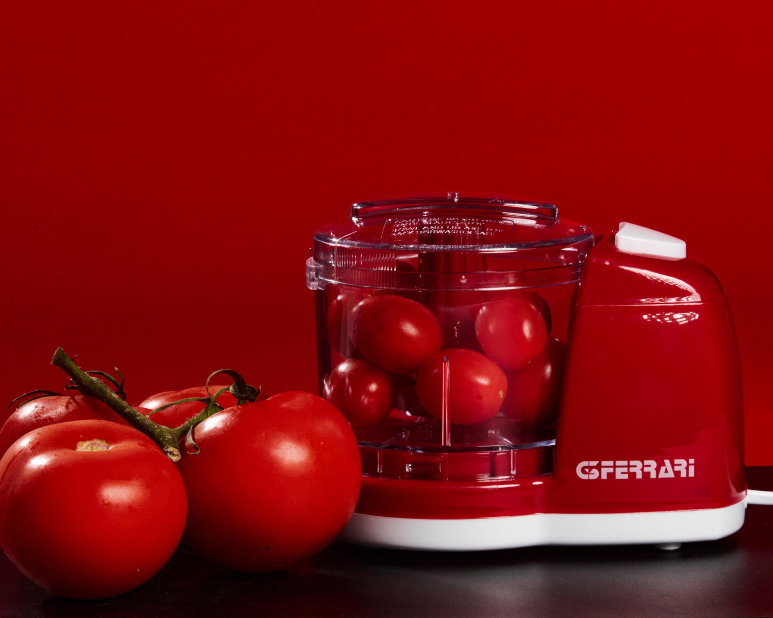 G3 Ferrari G20155 Tritatutto Realmix 2, 150 W, Capacità 350 ml, Funzione Pulse, Lame INOX, Doppia sicurezza, Bianco/Rosso