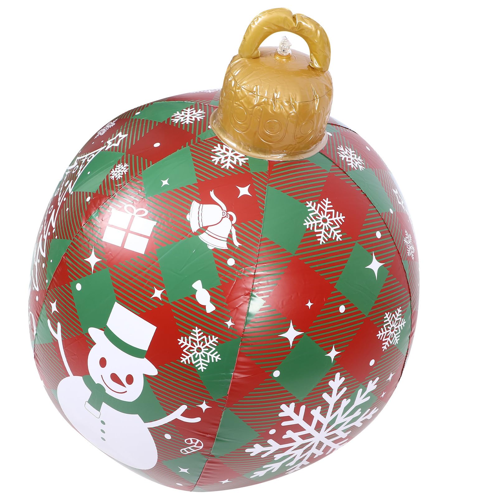 Beaupretty 4 Pièces Boule Gonflable Géante de Noël PVC Décoration