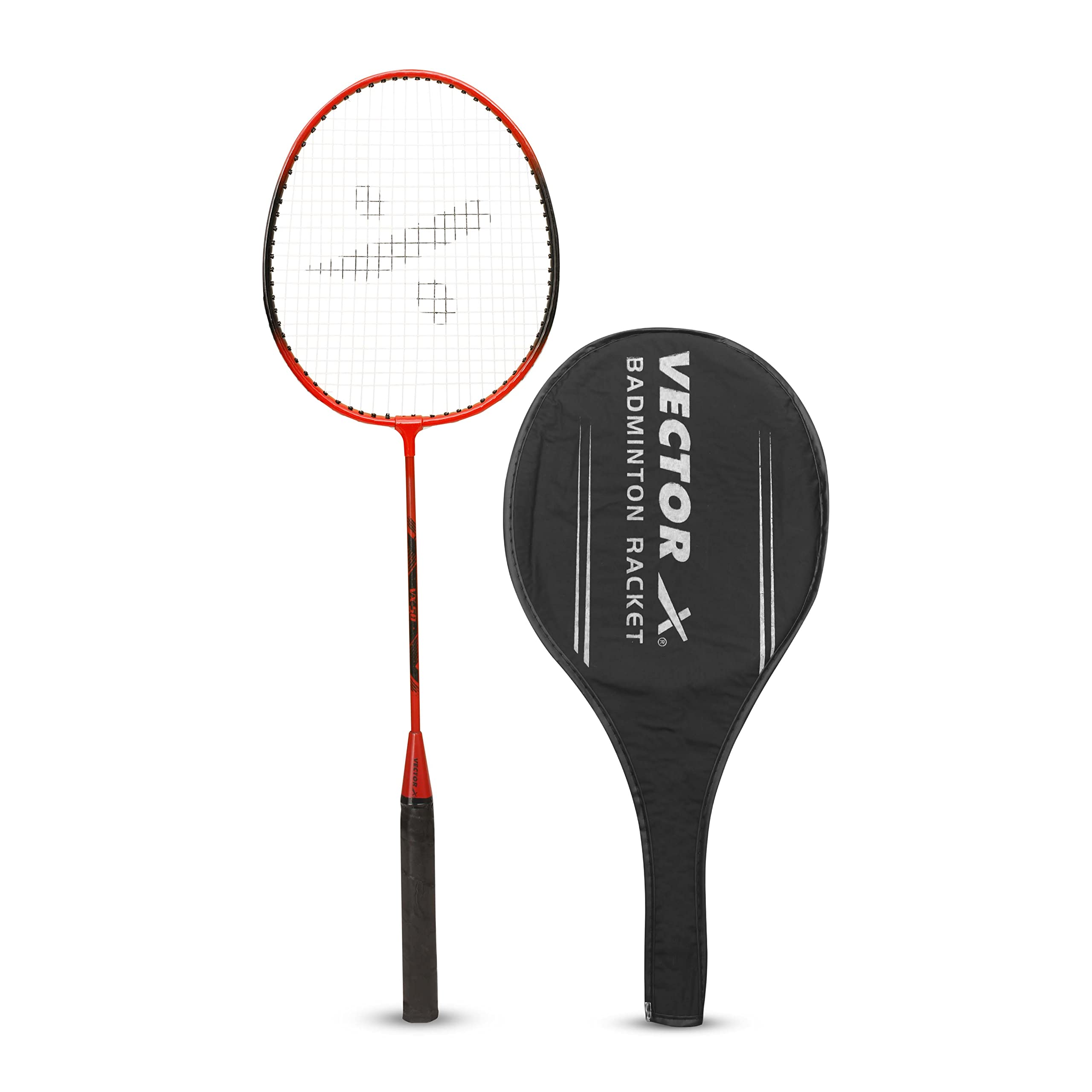 Vector X VXB-50 Badminton Racquet (1 PC Racquet + 3/4 Cover, Red) (B0BH8QCXD5) Amazon Price History, Amazon Price Tracker