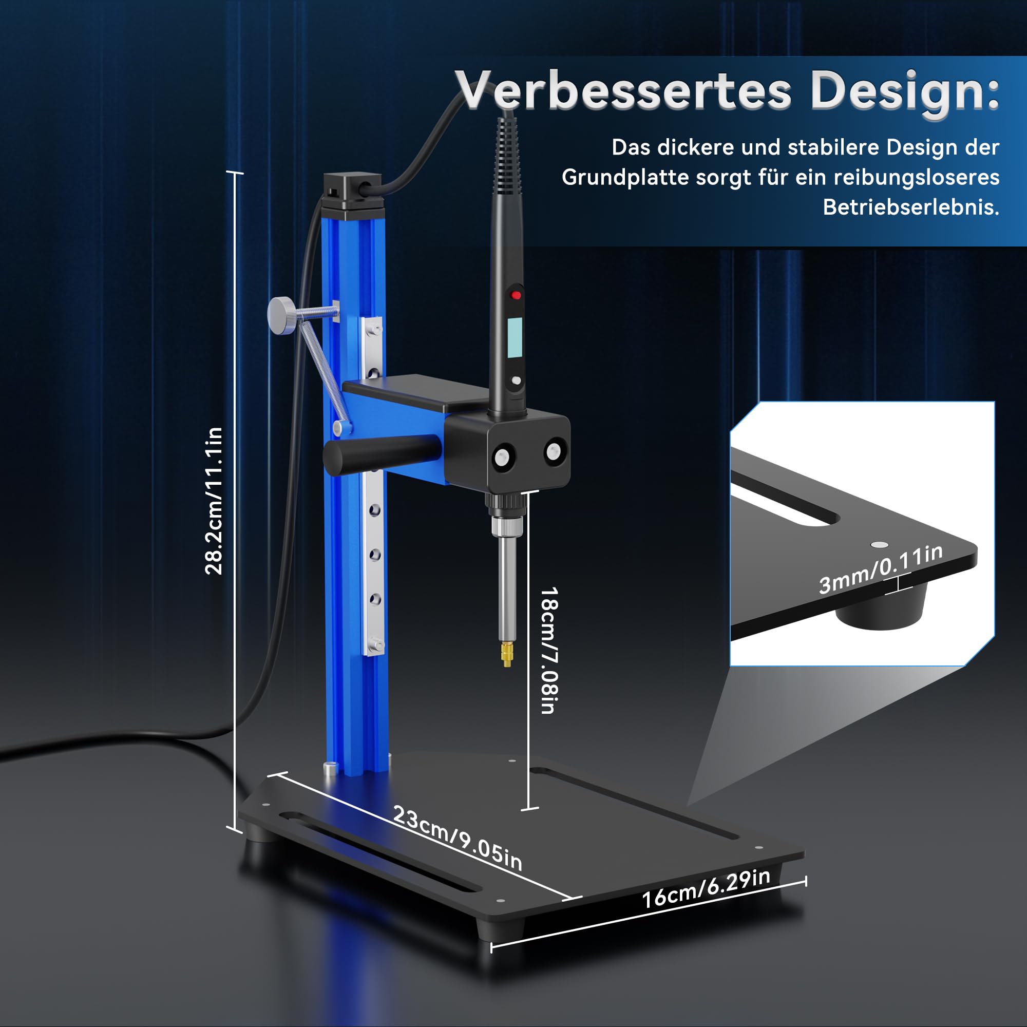 Herramienta de fusión para insertos de rosca, aleación de aluminio, herramienta de inserción de calor, herramienta de fusión vertical con ayuda de fusión de latón, 7 unidades para insertos de