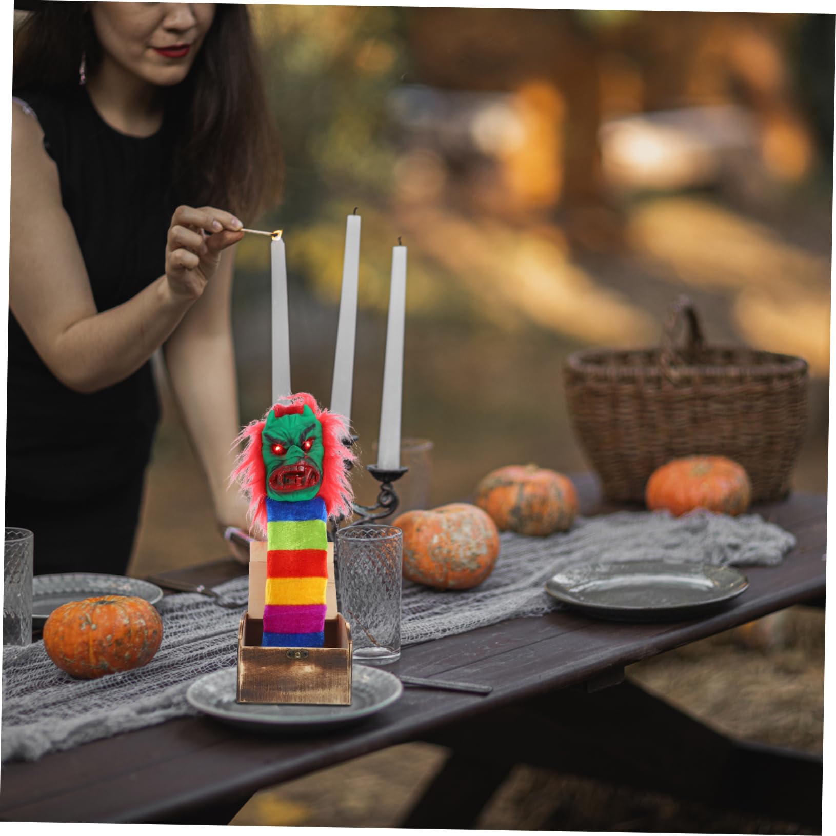 Caja Sorpresa Con Lagarto De Madera – Broma Divertida Para Adultos Y Niños – Regalo Ideal Para Día De Los Inocentes, Halloween Y Cumpleaños