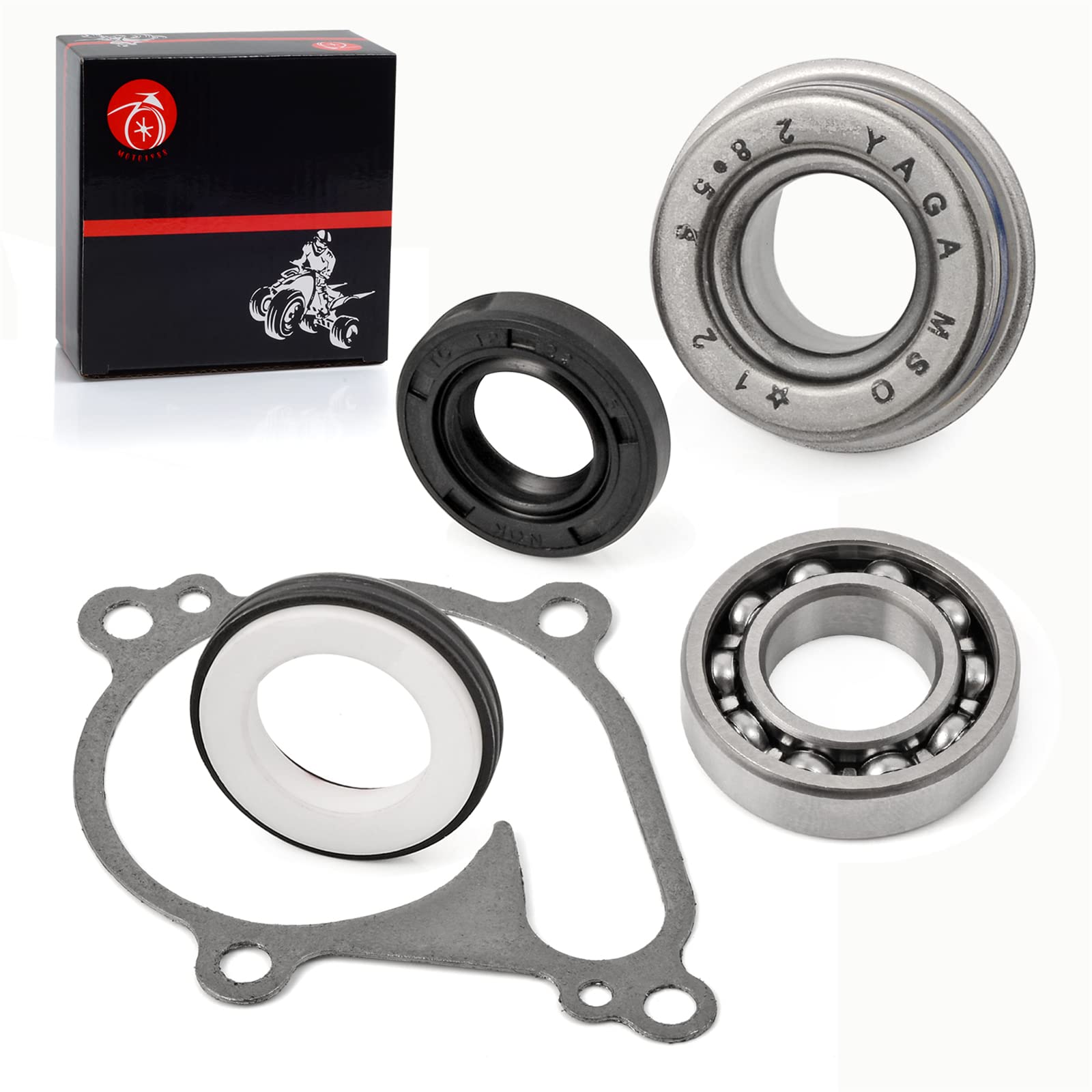 Kit de reconstrucción de juntas de bomba de agua compatible con Kawasaki Brute Force 650 750 KFX700 Prairie 650 700 Teryx 750 KVF 650 700 750 49063-1055 11060-1964