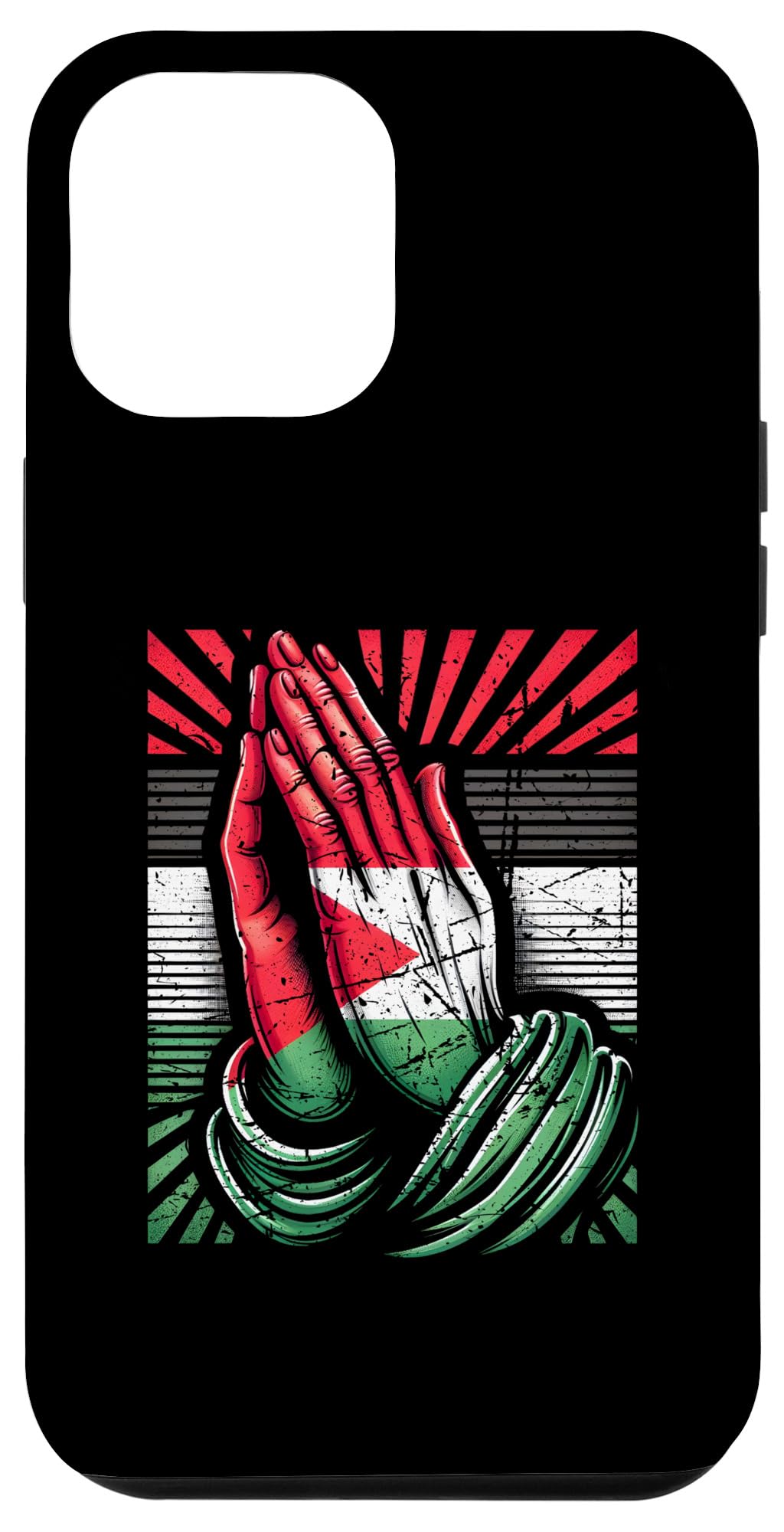 Palestine Flag In Praying Hands Peace Case for iPhone 12 Pro Max
