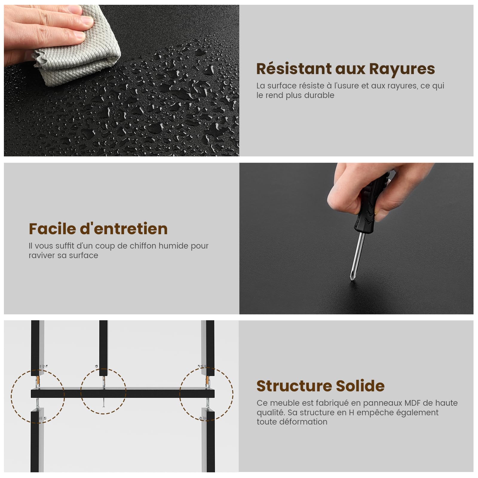 Bibliothèque, Étagère à 6 Niveaux, Cloison Séparateur, Présentoir, Meuble de Rangement avec 12 Compartiments Ouverts pour Salon, Chambre, Bureau, 24 x 60 x 173 cm, Noir