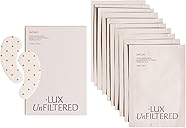 + Lux Unfiltered Iced Latte Cooling Under Eye Patches - Anti-Slip Caffeine Infused Korean Eye Mask - Reduces Puffiness, Brightens & Hydrates - Niacinamide & Hyaluronic Acid - Vegan - 10 Pairs