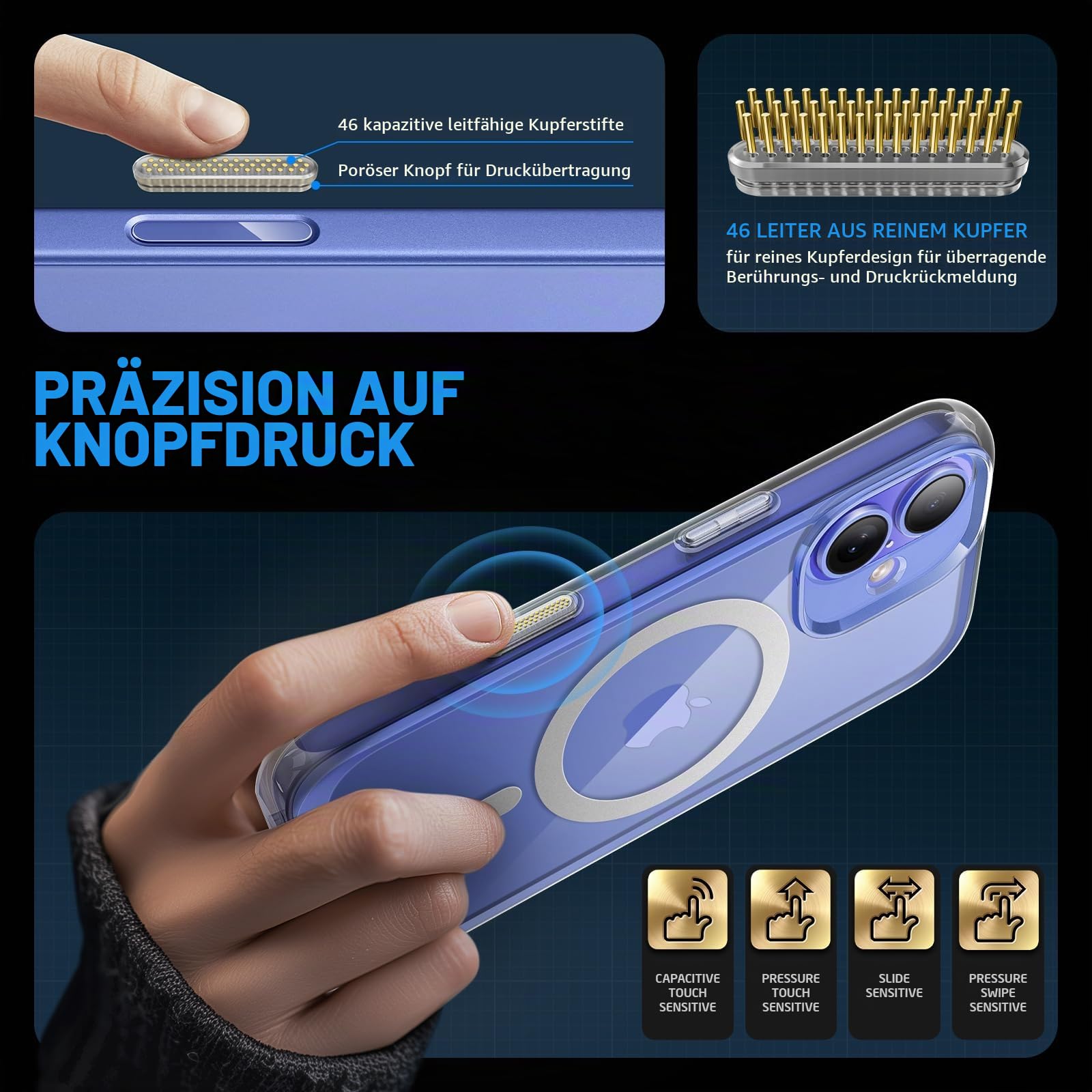 SUPCASE für iPhone 16 Plus Hülle 6.7' Kompatibel mit MagSafe Slim Handyhülle Dünn Case Durchsichtig Schutzhülle Backcover [Unicorn Beetle Mag] Handy Hülle für iPhone 16 Plus 2024 (Durchsichtig)