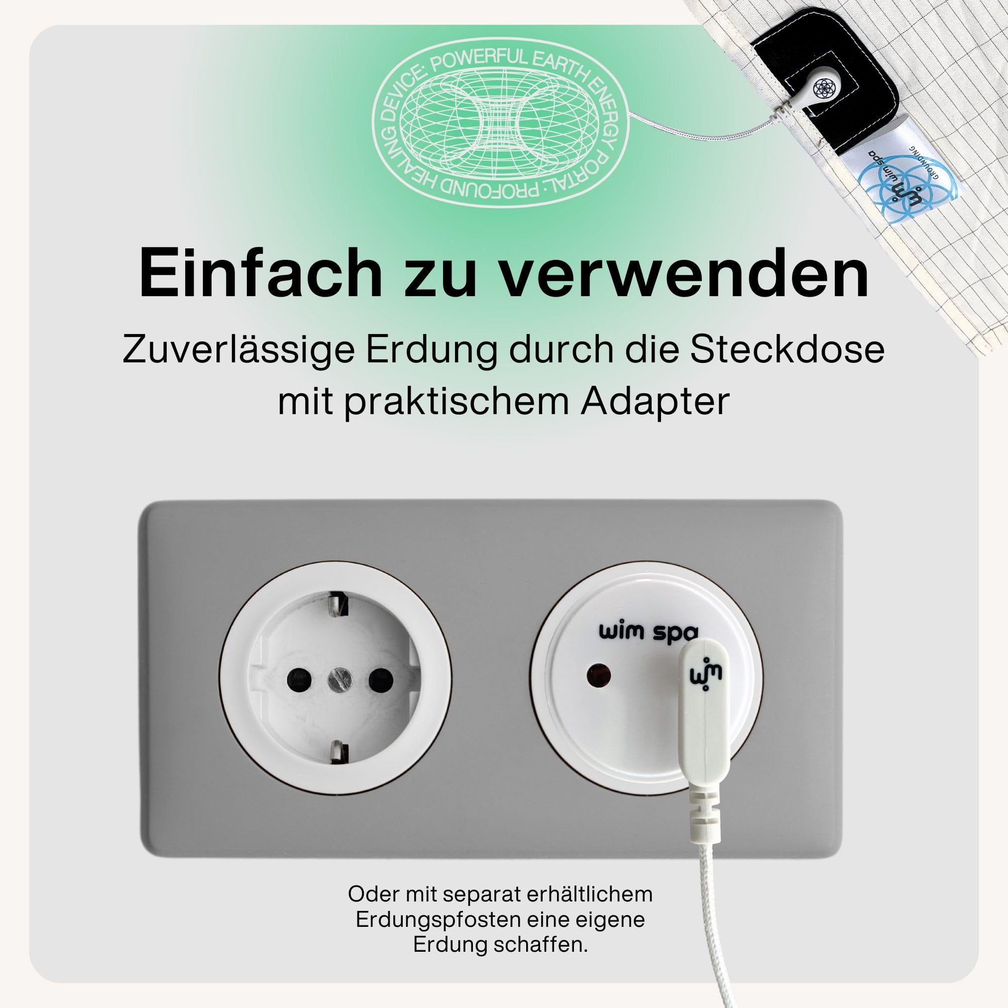 Wim Spa Grounding Bed Sheet Aardingsmatrasovertrek Slaapmat Aardingsmat Voor Met Eu Stekker En Kabel Eu Plug Verhoog Uw Welzijn Slaap Verbeteren Nog Veel Meer Mini 68x132cm 637337312