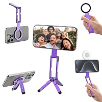 ULANZI MA60 Treppiede magnetico per telefono, Mini treppiede smartphone in alluminio