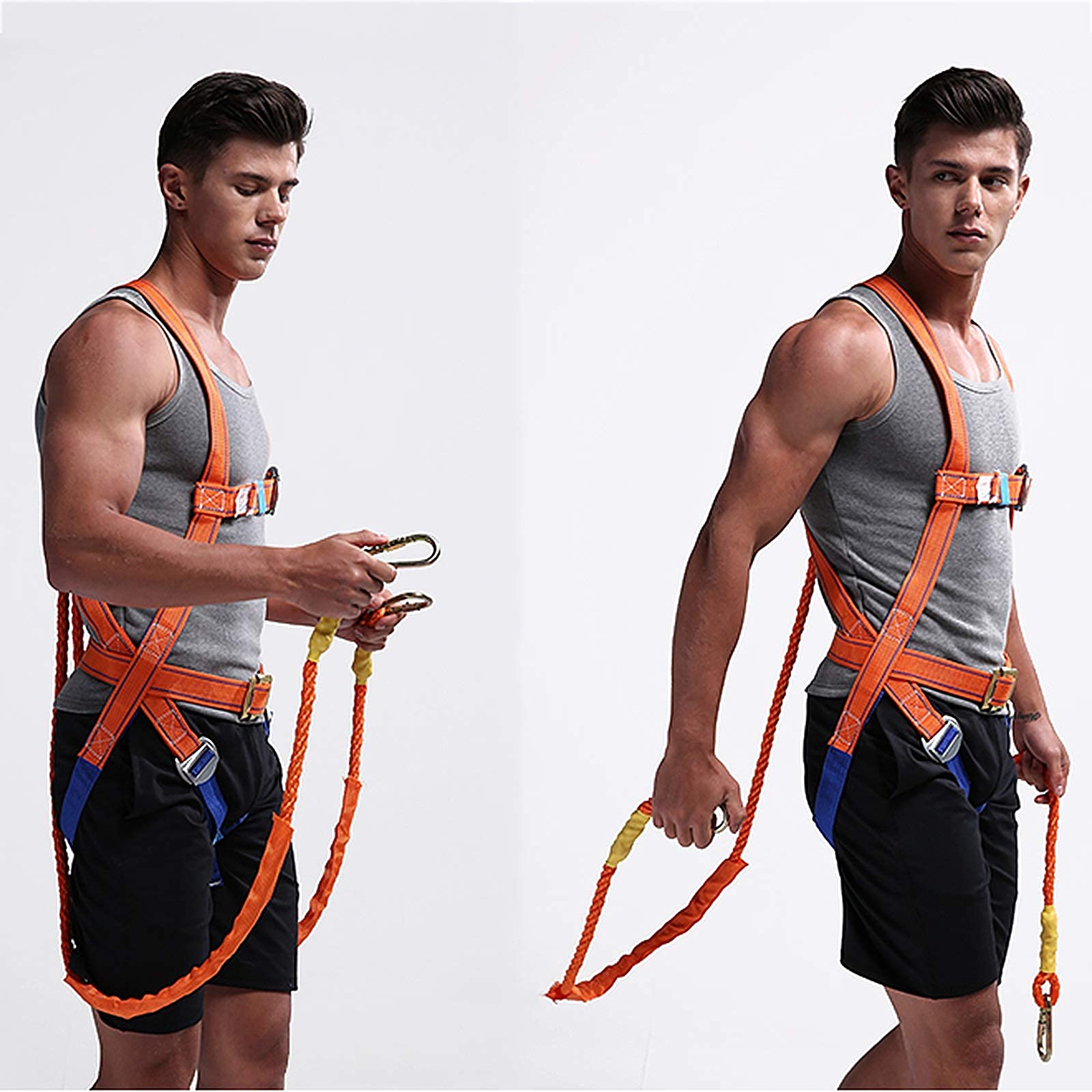 Safety Anti-Fall Harness,Personal Protective Work Safety Equipment Whole Body Fall Protection Equipment Construction Safety Harness Sets