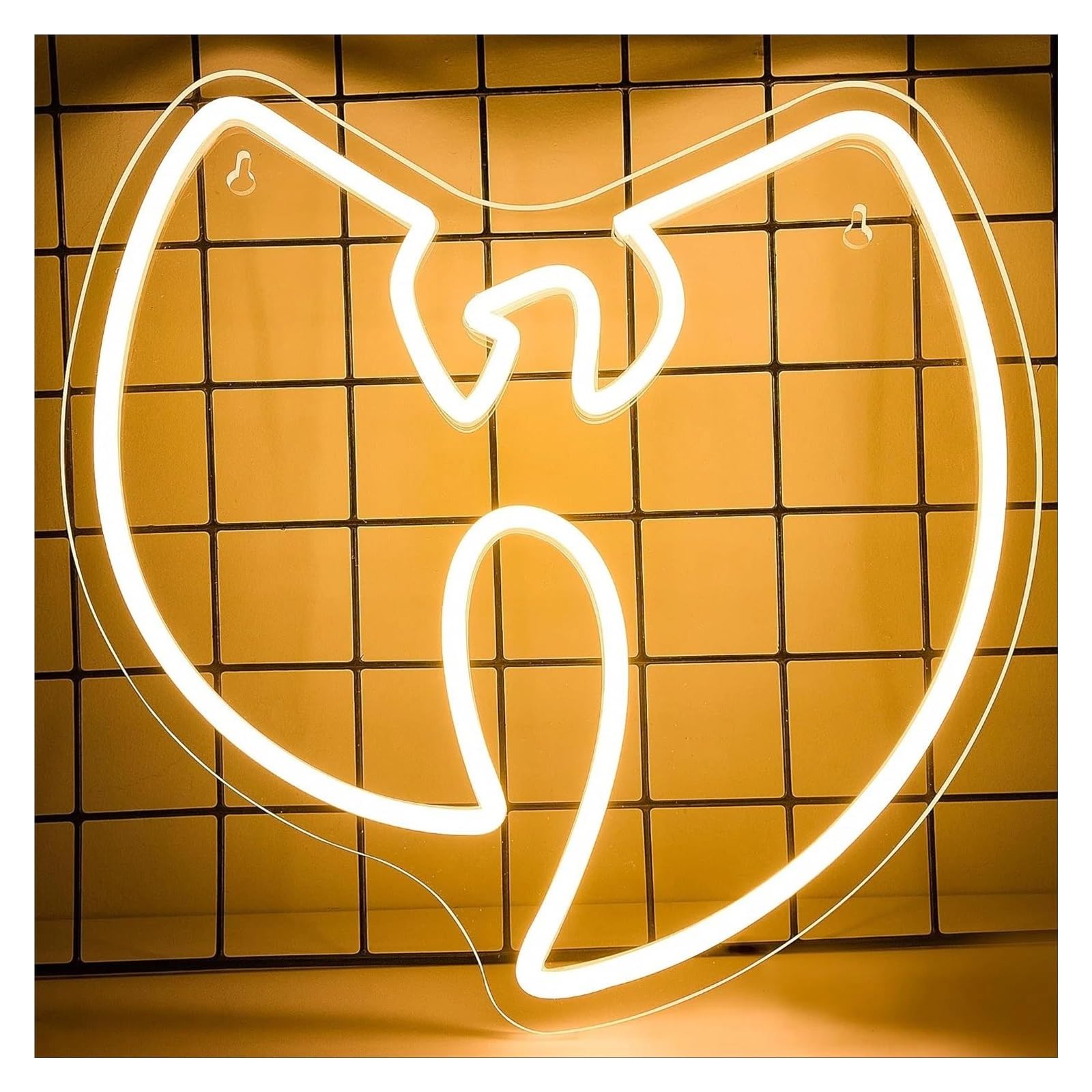 LEMST Signs Lamp Hip Pop Music Neon Sign Wall Decor Dimmable Rap Fans Neon Light for Bedroom Bar Pub Party Decor 33x30cm(A)
