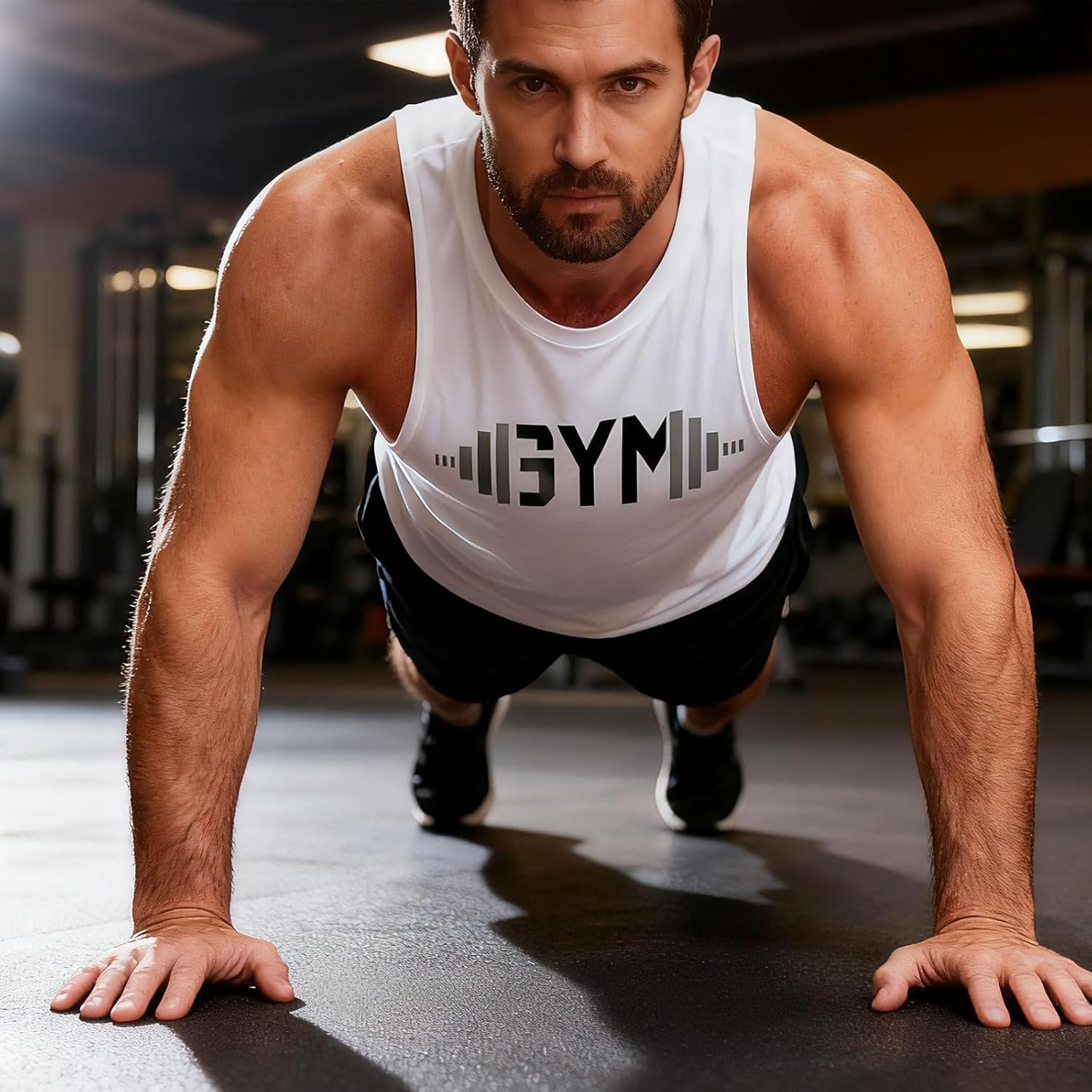 Men's Gym Workout Tank Tops Y-Back Muecle Tee Stringer Fitness Bodybuilding Sleeveless T-Shirts - Image 6