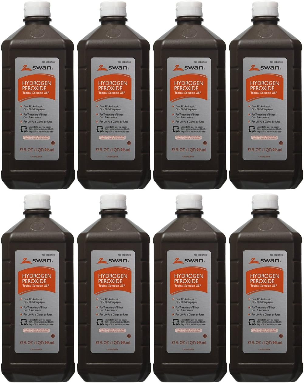 Swan Hydrogen Peroxide Topical LdjXK 32 Ounces (8 Pack)