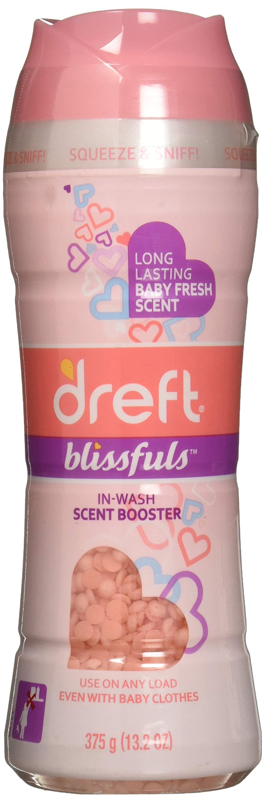 Dreft Blissful in-Wash Scent Booster Beads for Baby, Newborn or Infant, Baby Fresh Scent, 13.2 Ounce