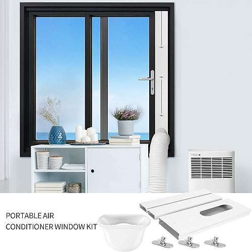 Miniatura 7 de Kit de ventilación portátil de ventana de CA  Kit completo de ventana de aire acondicionado para ventana corredera con sello de ventana de CA para