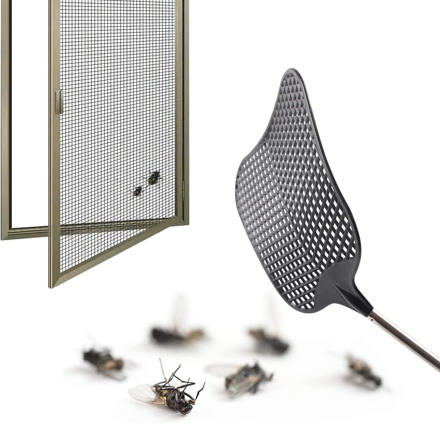 Tapettes à Mouches Télescopiques – Lot De 3, Manche 63 Cm | Forme Chat, Design Fun Et Efficace - 8