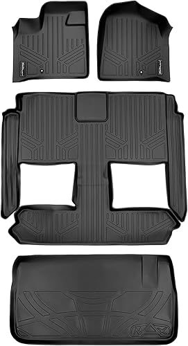 Miniatura 19 de MAXLINER - Tapete para maletero de carga para todo tipo de clima, detrás del asiento de la segunda fila, compatible con Chrysler Town & Country