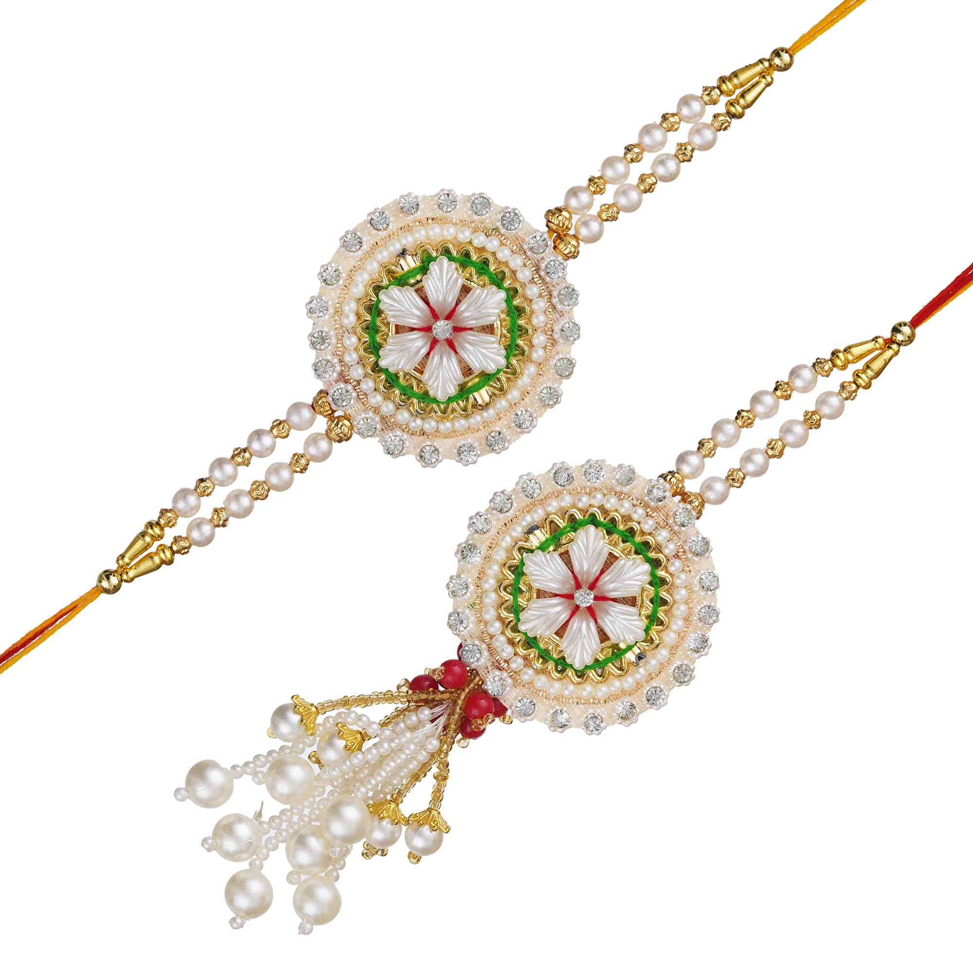 See full amazon price history chart for eCraftIndia Diamonds, Pearls Floral Designer Bhaiya Bhabhi Rakhi Set with Roli Chawal Pack - Rakhi for Brother, Bhaiya, Bhai - Lumba Rakhi for Bhabhi, Sister eCraftIndia Diamonds, Pearls Floral Designer Bhaiya Bhabhi Rakhi Set with Roli Chawal Pack - Rakhi for Brother, Bhaiya, Bhai - Lumba Rakhi for Bhabhi, Sister (B0C8NM5LDV) Amazon Price History, Amazon Price Tracker