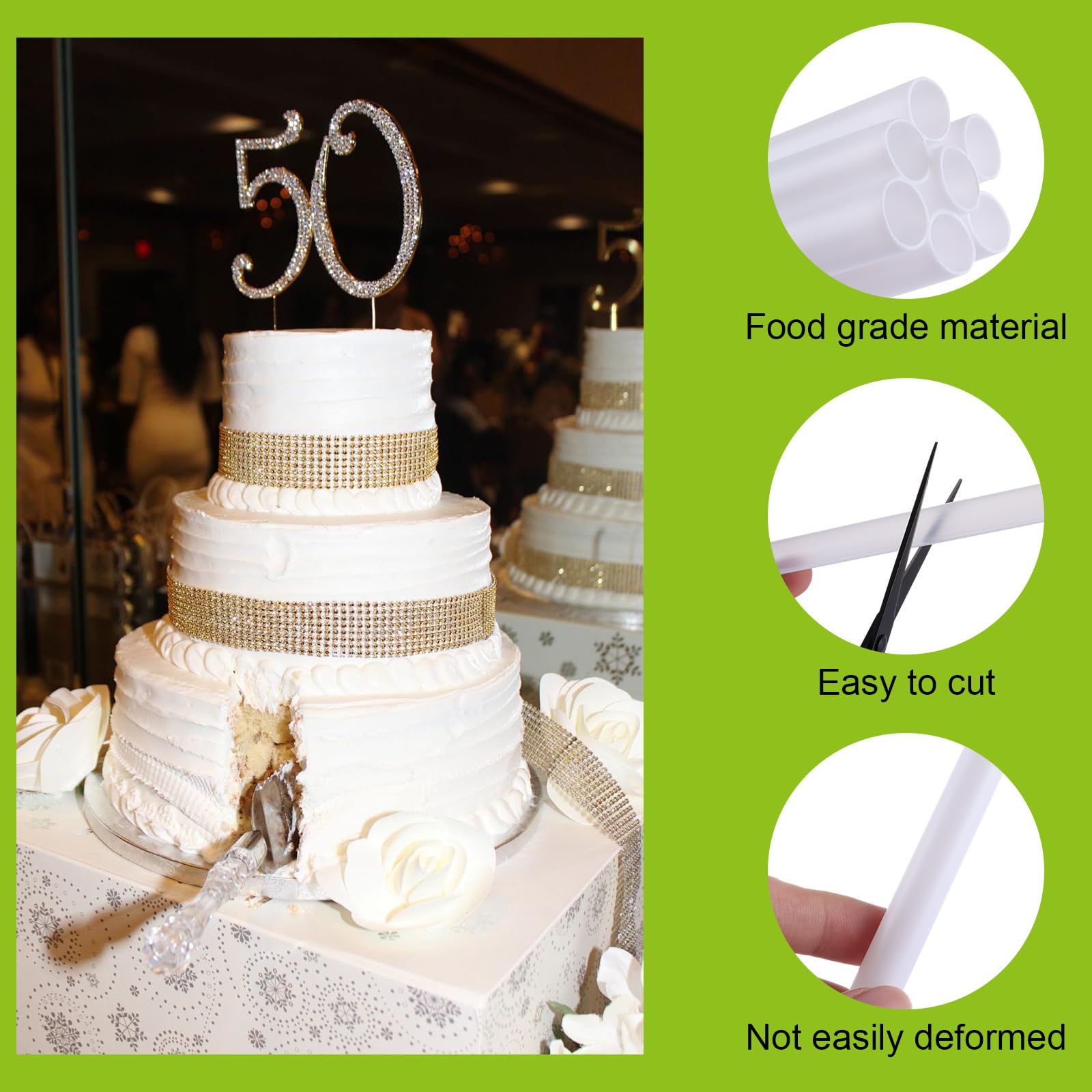 ASelected 50PCS Cake Dowels - Image 3