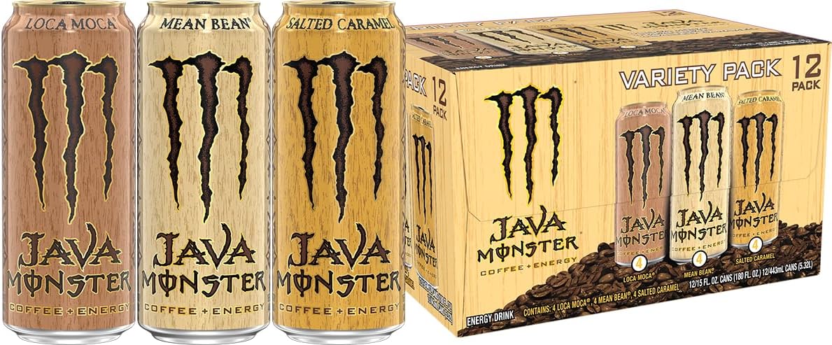 Amazon.com : Monster Energy Java Monster Variety Pack - Mean Bean, Loca ...