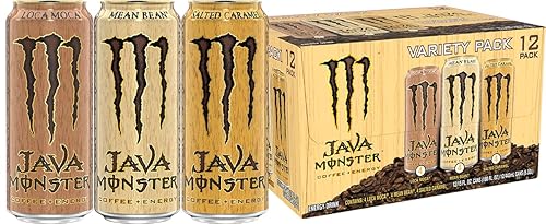 Miniatura 12 de Monster Energy Java Monster - Caramelo salado, café + bebida energética, 15 onzas líquidas (paquete de 12) | Pack of 12