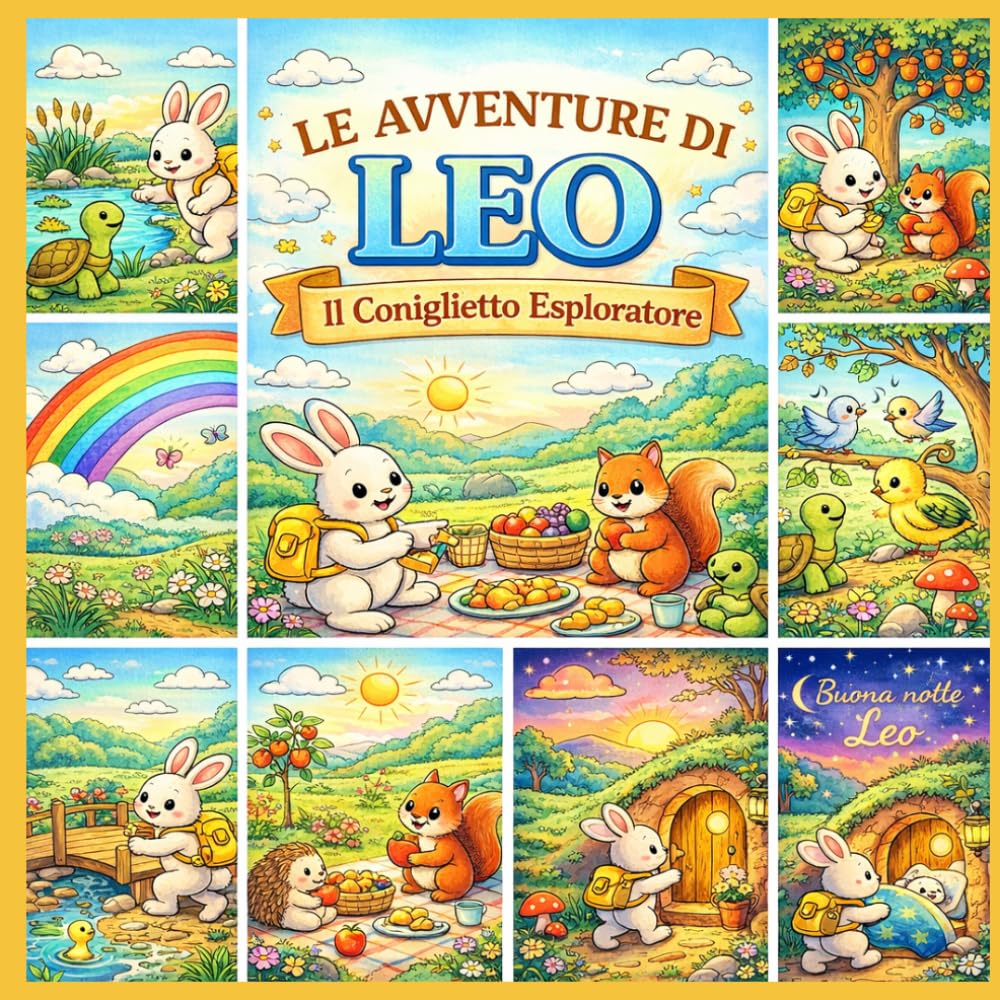 Le Avventure Di Leo: Il Coniglietto Esploratore (Le Piccole Avventure da Colorare)