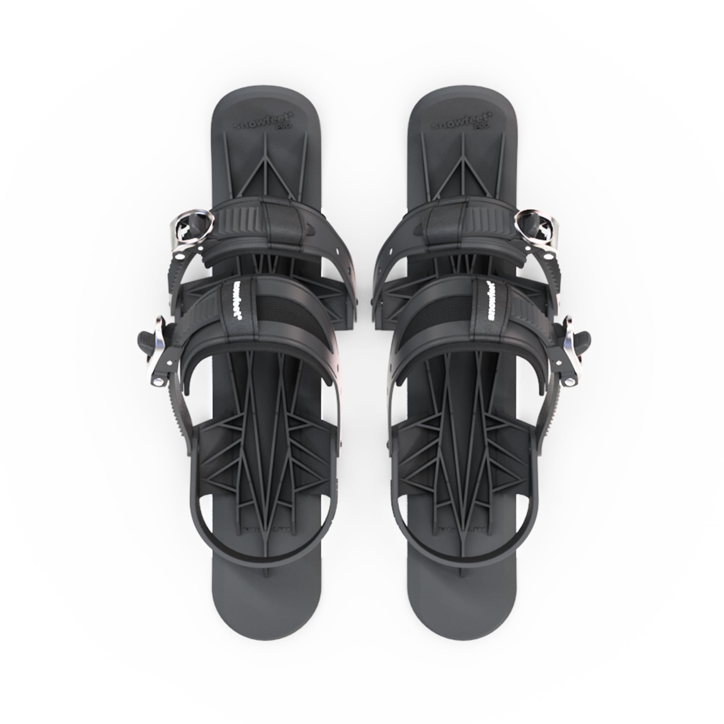 Snowfeet Pro – Mini Patins de Ski Courts pour la Neige | Skis pour Chaussures d'hiver | Patins à Neige Courts | Le véritable Original