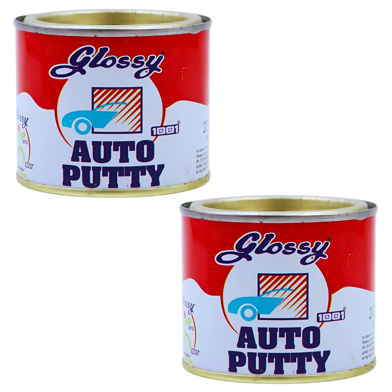 1001 Auto Putty Grey | High-Strength, Fast-Drying & Easy Sanding Filler | Ideal for Car Dent Repair, Bodywork & Smoothing Imperfections | Superior Adhesion & Durable Finish (Grey, 400gms(2X200gms))