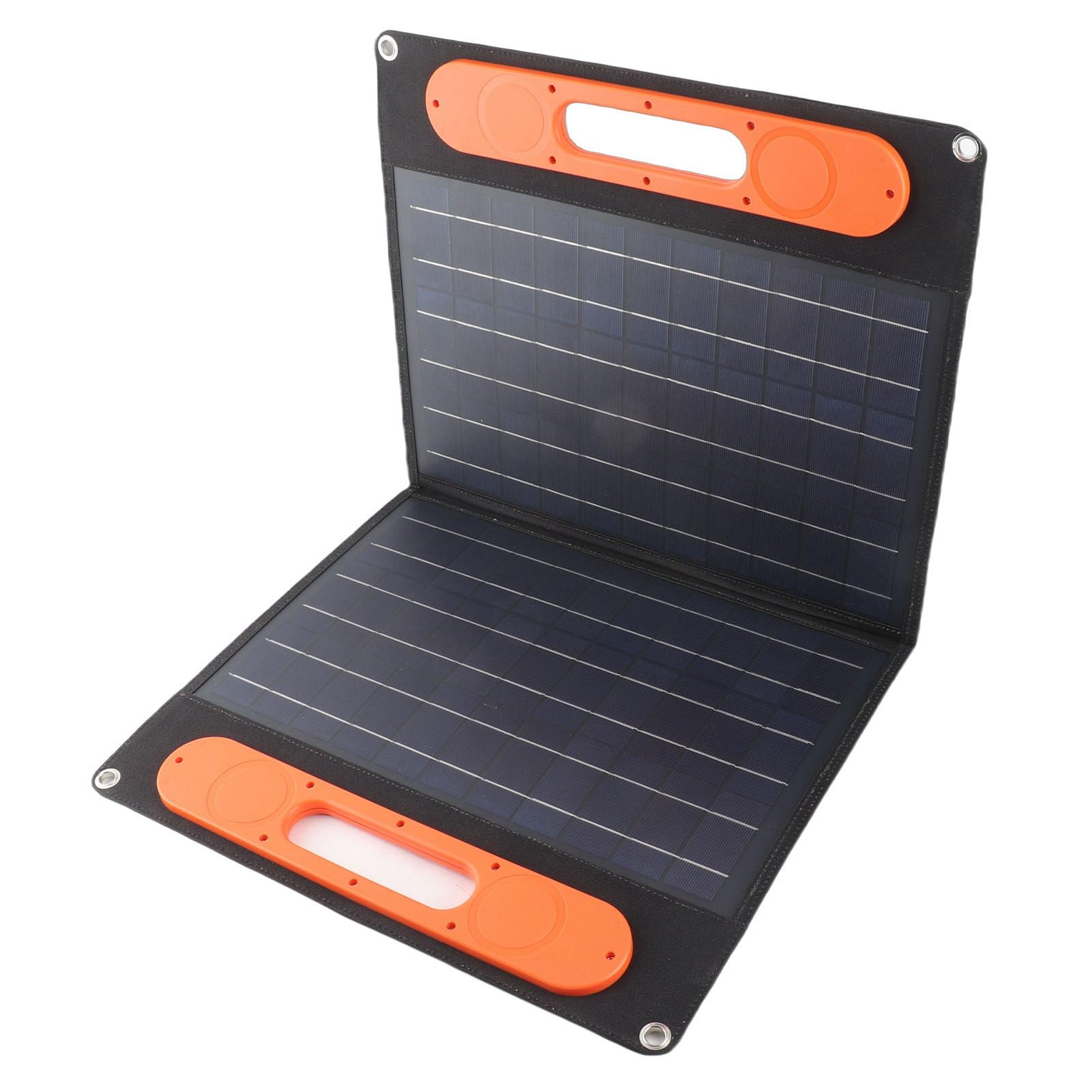 HEEPDD Cargador Solar Portátil, Panel Solar Plegable Monocristalino de 60 W con Doble USB y Tipo C, Salida de 18 V, Diseño Ligero para Excursionistas, Camping, Viajes, Uso Al Aire Libre