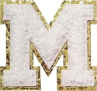 Vista 43 de Parches de letras de felpilla termo-adhesivas de 2.2", parches de letras de felpilla para ropa (negro, 26)