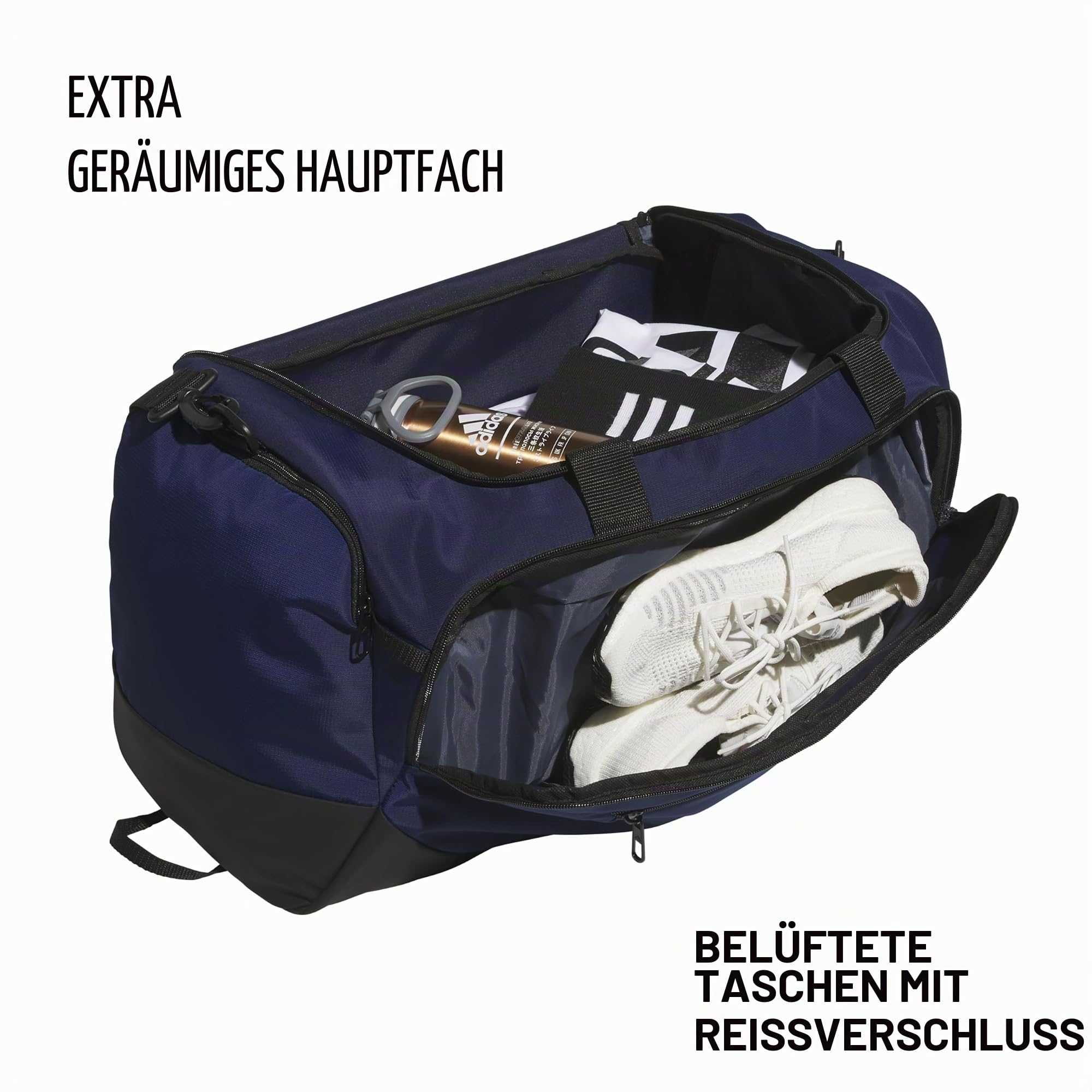 adidas Defender 5 Große Seesack (100 l), Team Navy Blue 2, Medium (59L), Defender 5.0 Seesack, strapazierfähige Reisetasche, Sporttasche, für Damen und Herren