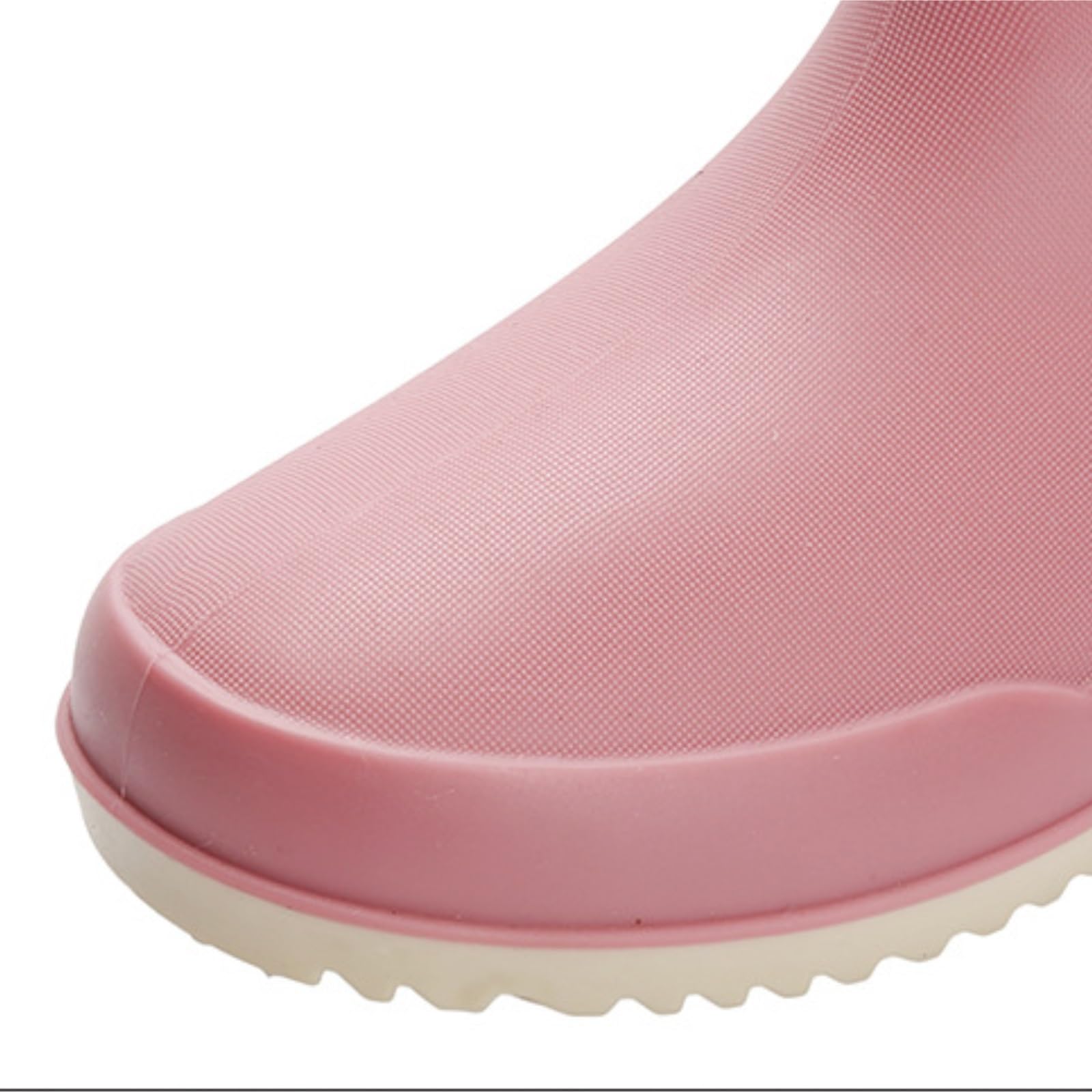 Botas Lluvia Agua Botas De Lluvia Antideslizantes For Exteriores For Mujer, Zapatos Agua PVC Tubo Corto Impermeables De Mujer(Pink,37)