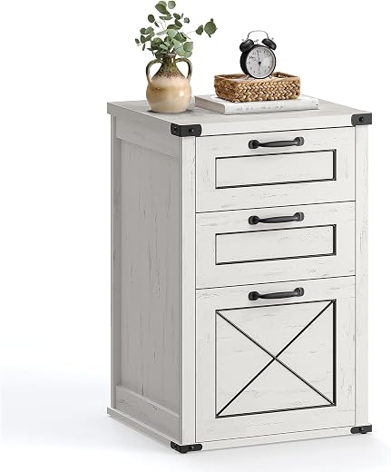 VASAGLE File Cabinet, Farmhouse Style, UOFC054T73