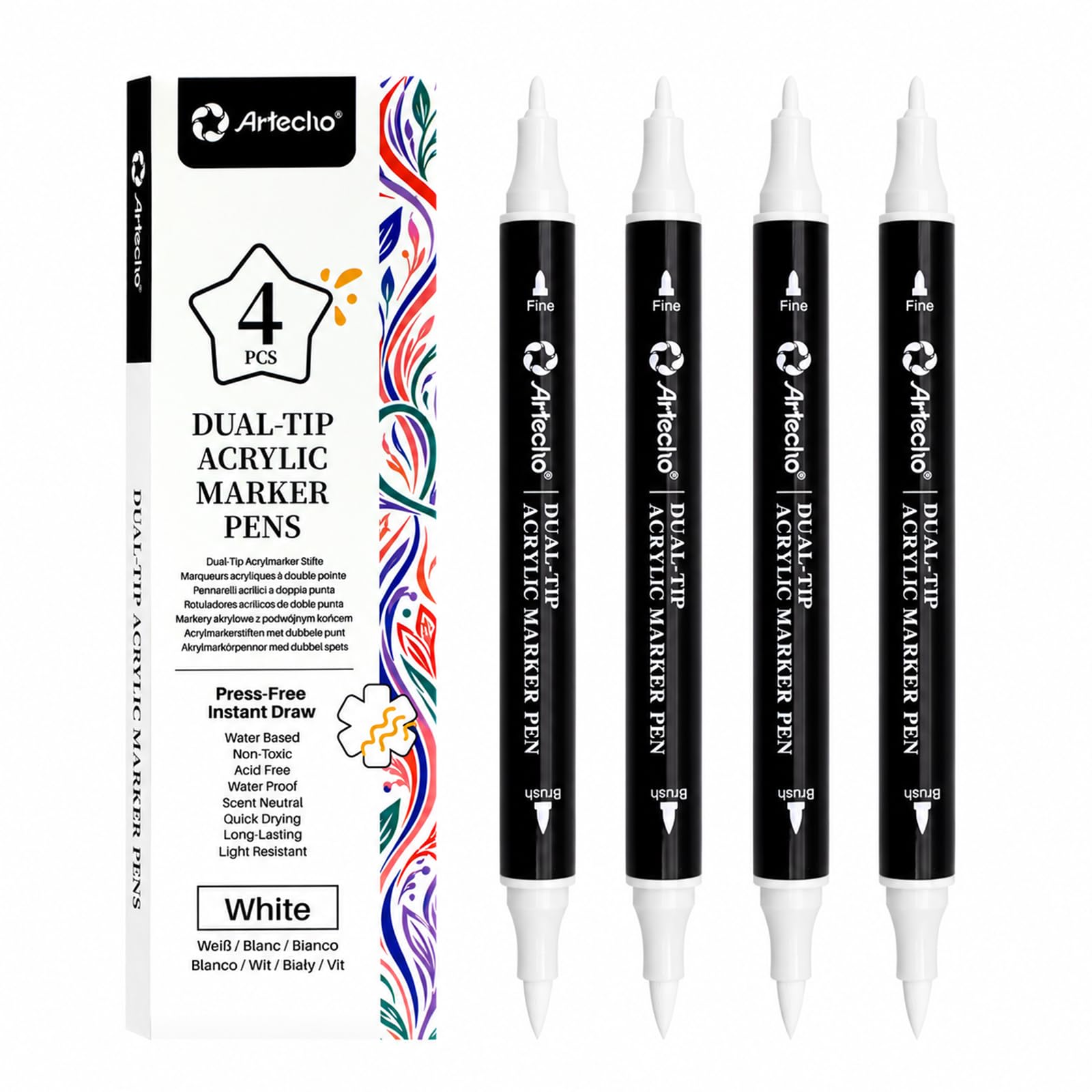 Artecho Acrylic Paint Markers - 72 Colors -16