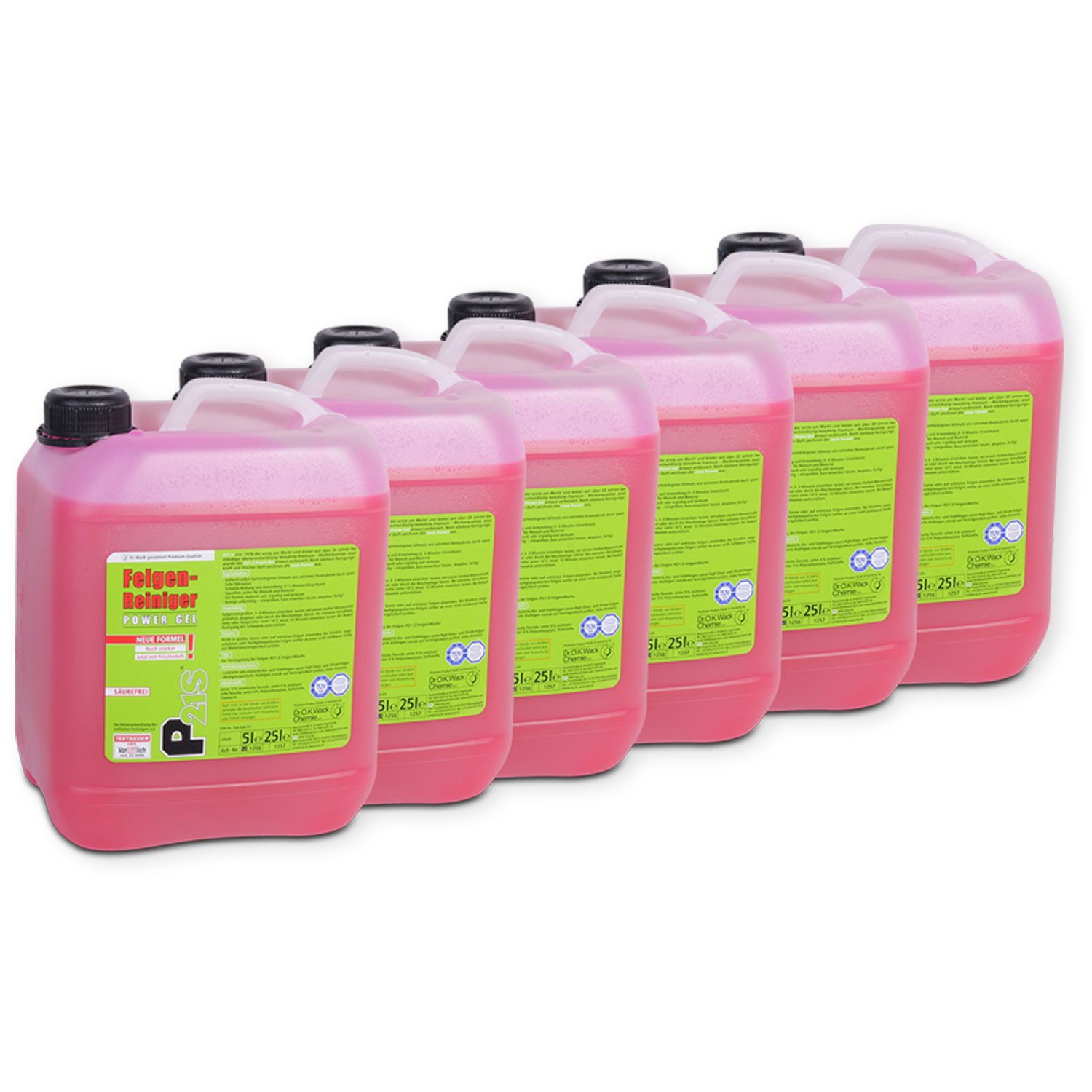 6X Dr. Wack P21S Power Gel FelgenReiniger 5L 1256