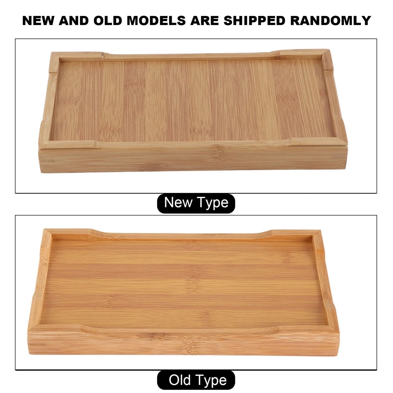 Elegante vassoio da tè rettangolare in bambù per tè Kung Fu, 27 x 14 x 3 cm, ecologico, perfetto per accessori da tè e esposizione