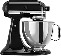 Vista 65 de KitchenAid KSM150PSAC Artisan Series - Batidora de pie con capacidad de 5 cuartos o 4.7 litros, incluye escudo vertedor Azul hielo