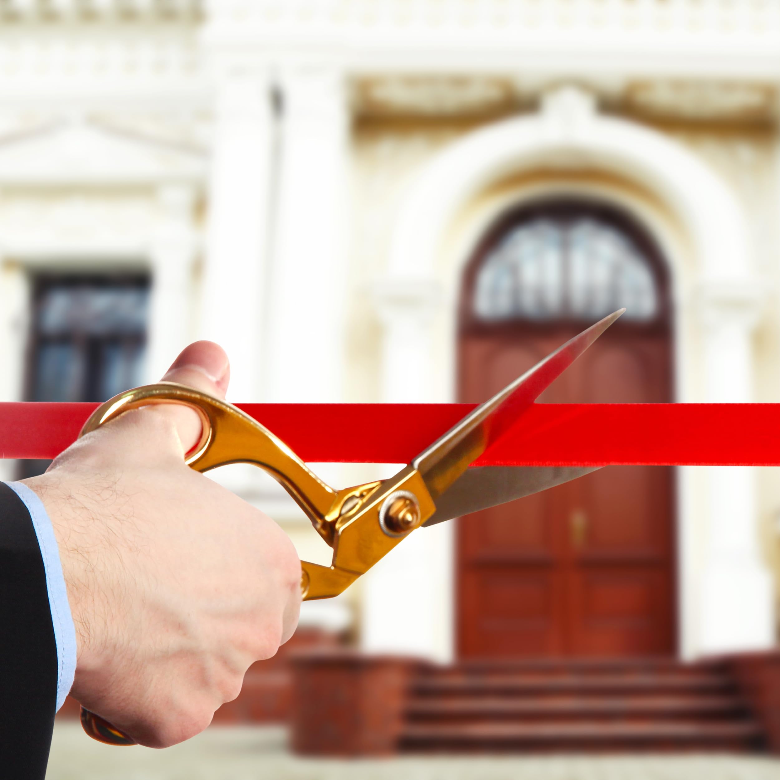 10.5" Heavy Duty Gold Scissors – Sharp Stainless Steel Scissors Gold 10.5 Inch All Purpose Scissors Professional Scissors Heavy Duty Grand Opening Scissors Best Gold Scissors for Office