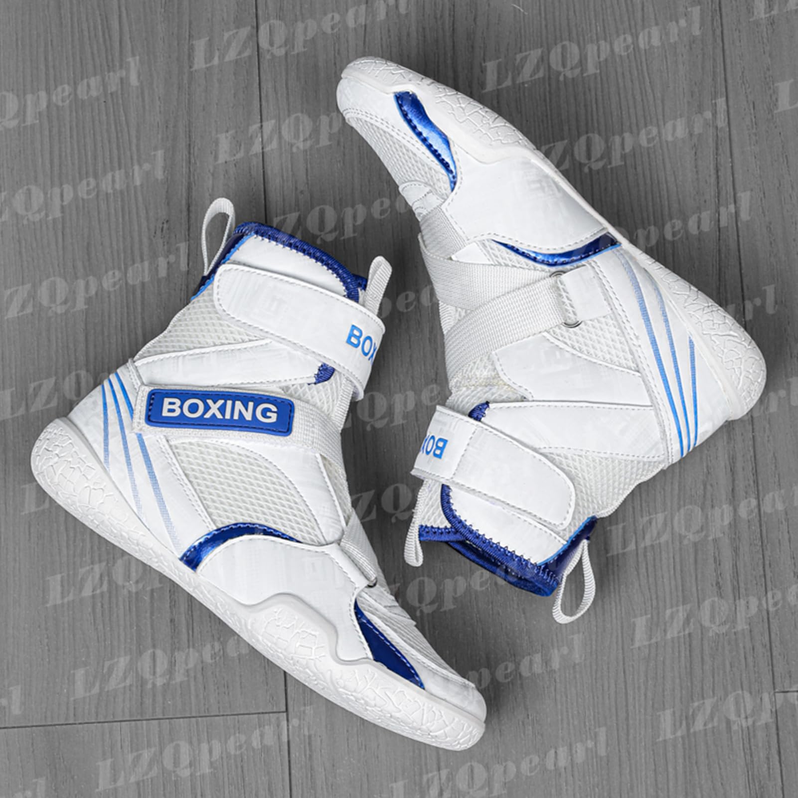 LZQpearl Kinder Boxschuhe, Unisex High-Top Pro Wrestling Stiefel, Muay Thai Kickbox Sparring Boxer Turnschuhe, Kampfsportschuh Für Jungen, Mädchen, Kinder, Jugendliche