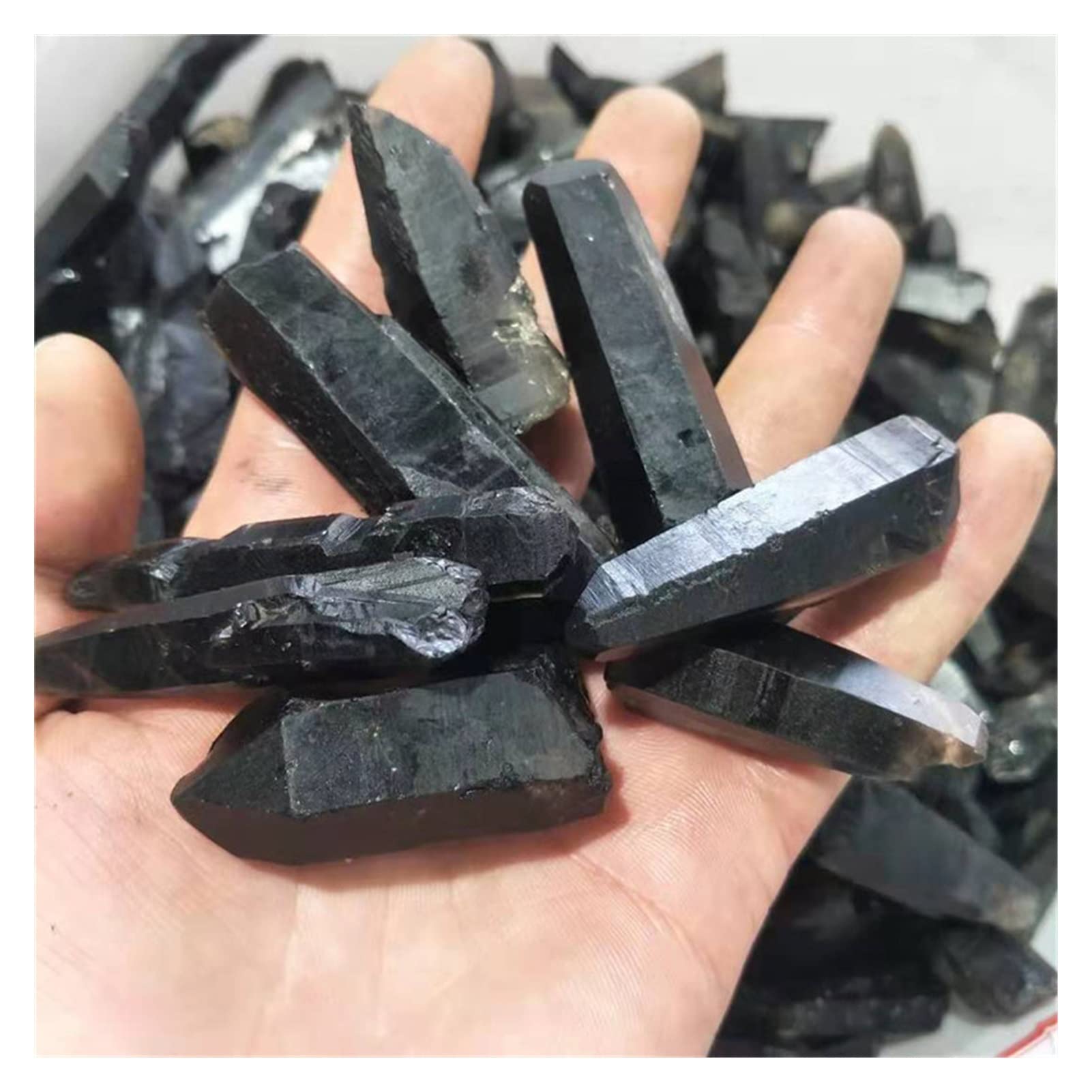 Quartz fumé brut en pierres naturelles orange de 1000g pour la décoration