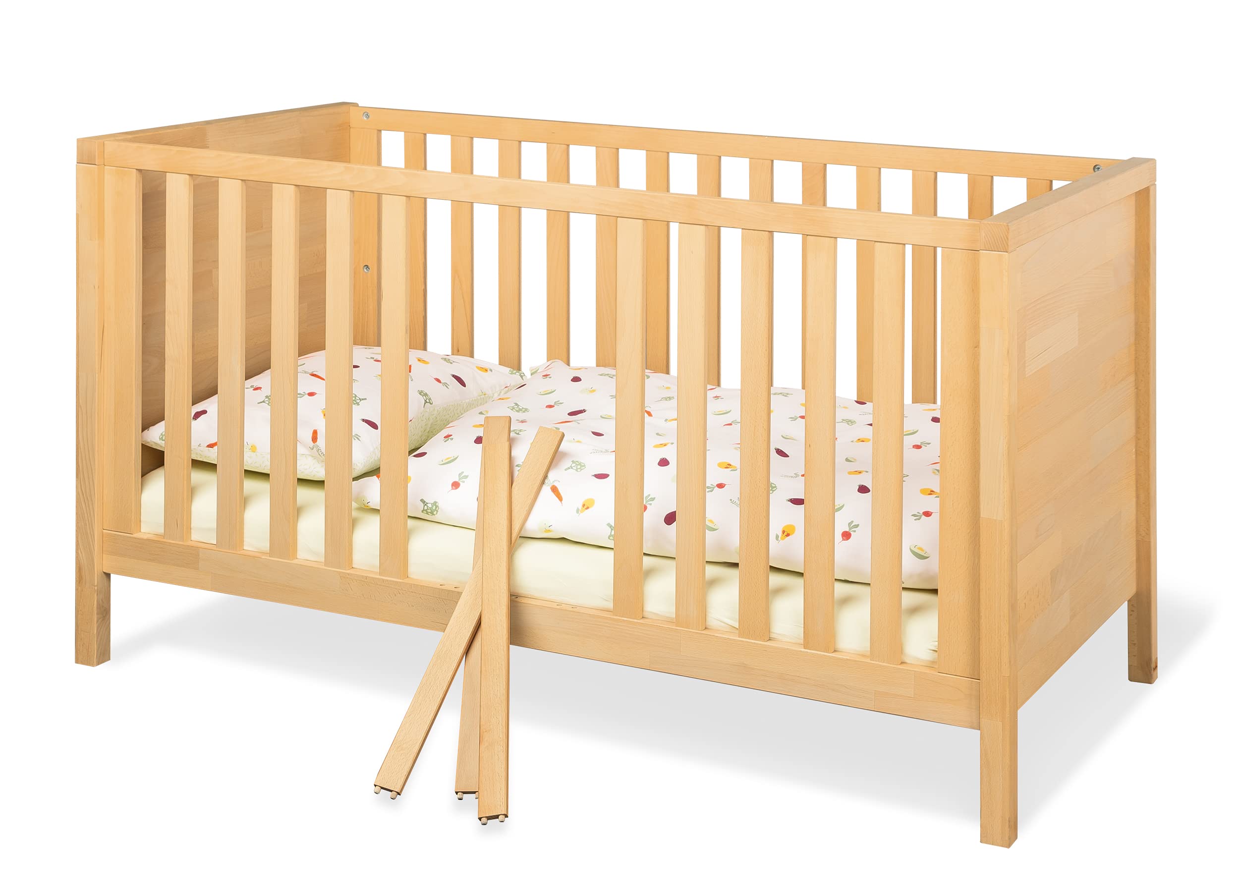 PINOLINO Lit bébé évolutif Enno Naturel 140x70