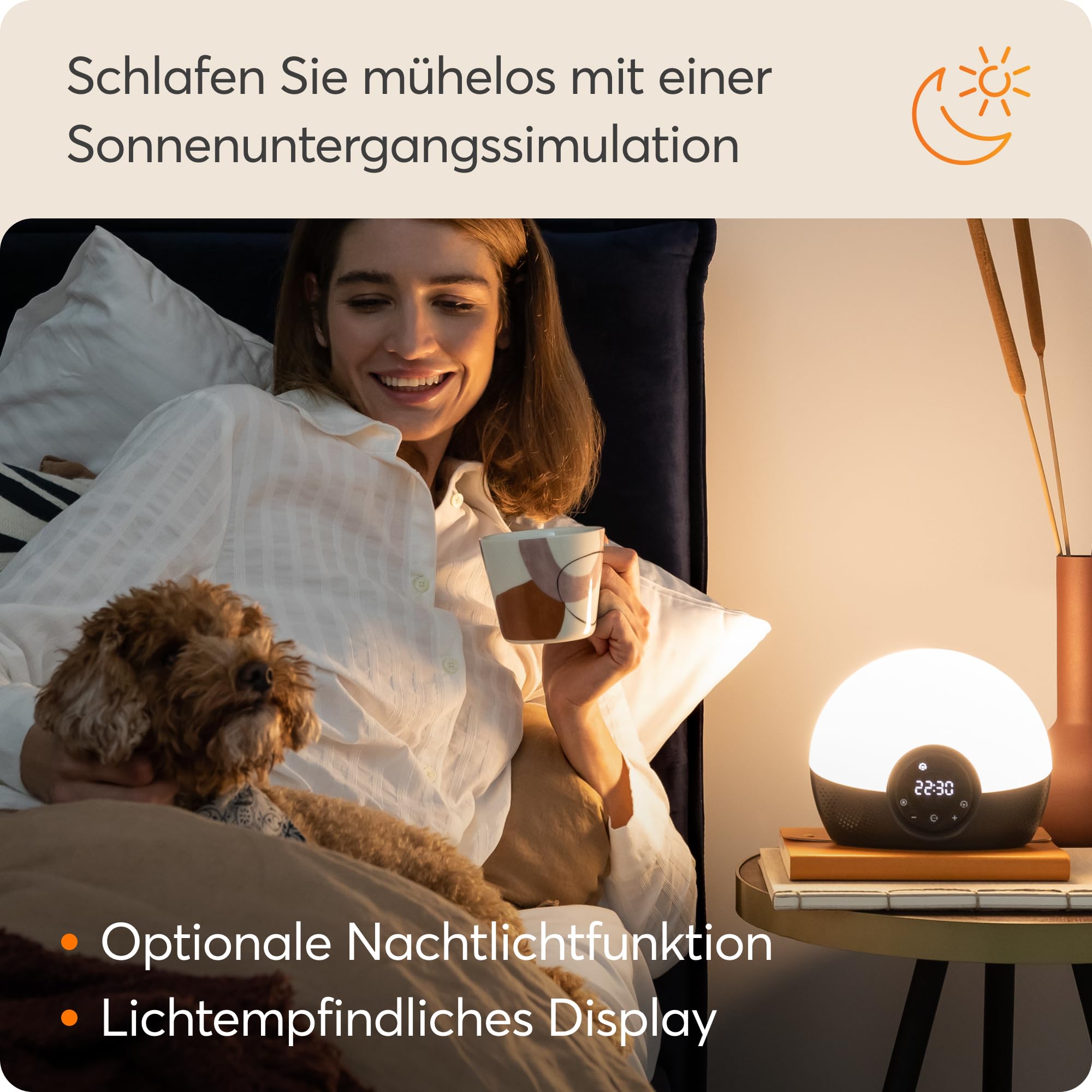 Lumie Bodyclock Glow 150 Lichtwecker 10 Klänge Einschlafsonnenuntergang